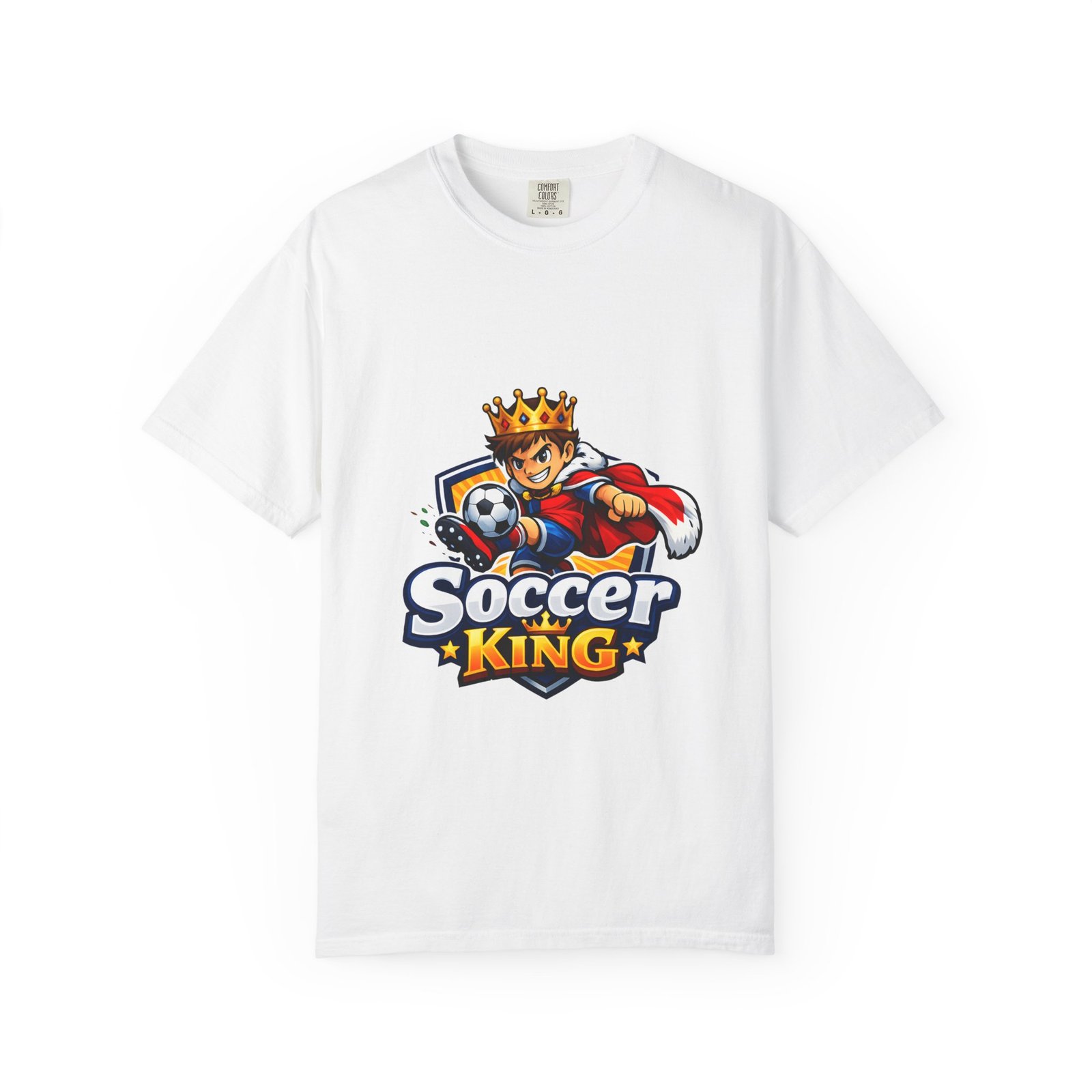 Soccer King T-Shirt — Kids' Youth Soccer Crown Graphic Tee