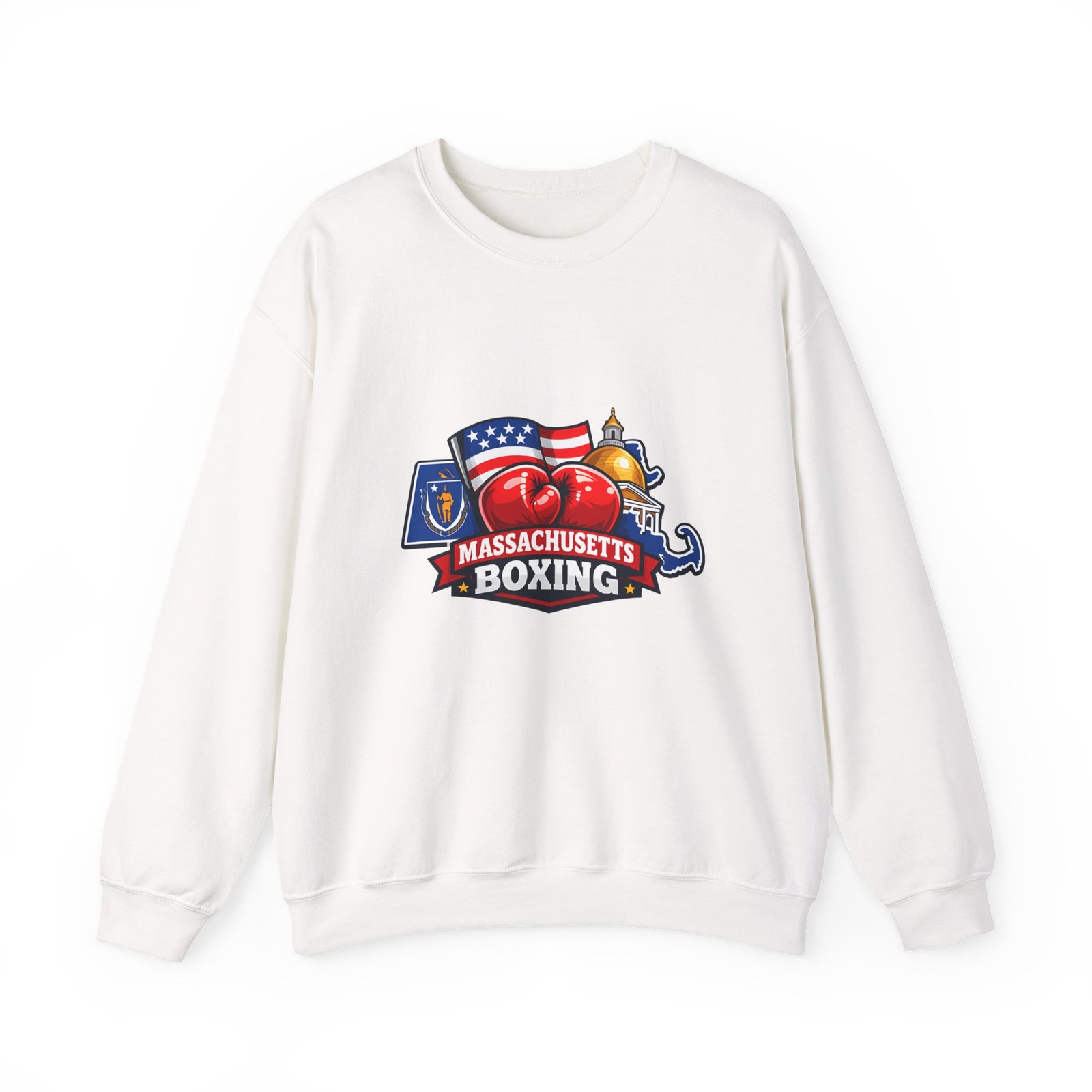 Massachusetts Boxing Crewneck Sweatshirt