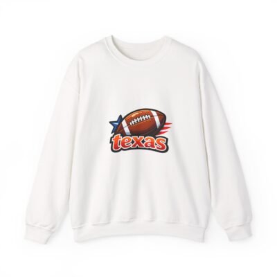 Texas Football Crewneck Sweatshirt - Retro Football Logo Tee