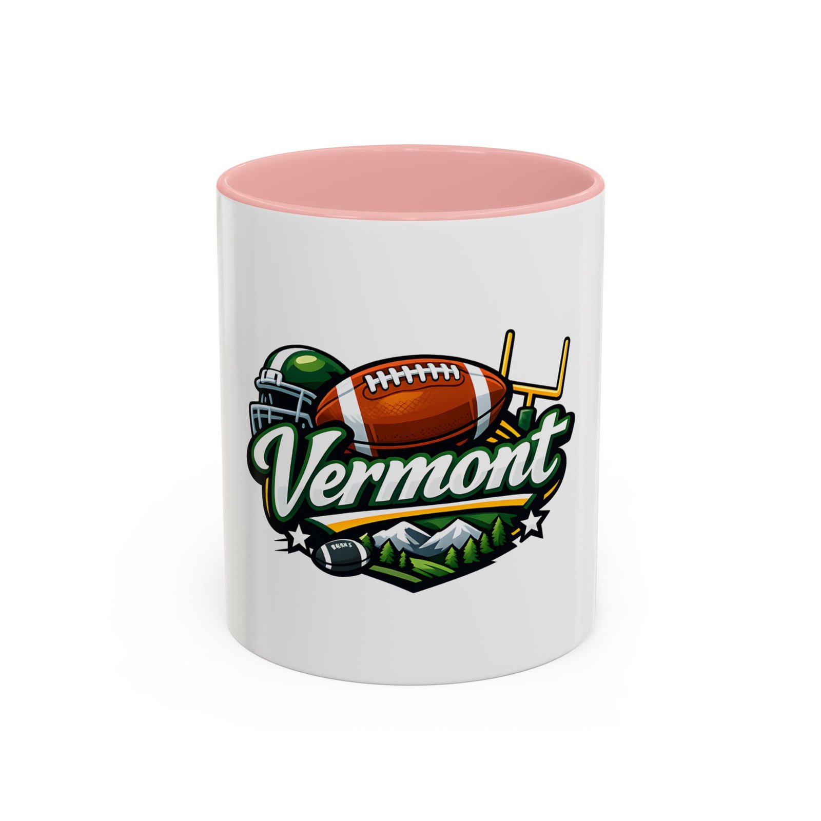 Vermont Football Coffee Mug — Accent 11/15oz - Image 9