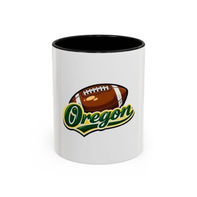 Oregon Football Coffee Mug — Team Spirit Accent Mug (11/15oz)