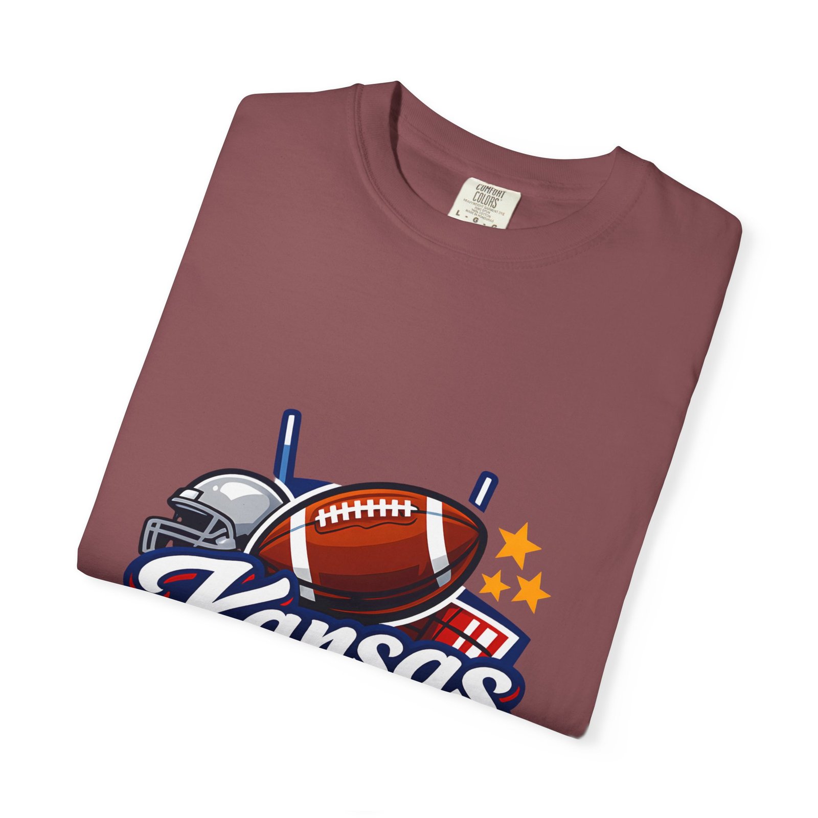 Kansas Football T-Shirt — Retro Helmet & Ball State Pride Tee - Image 15
