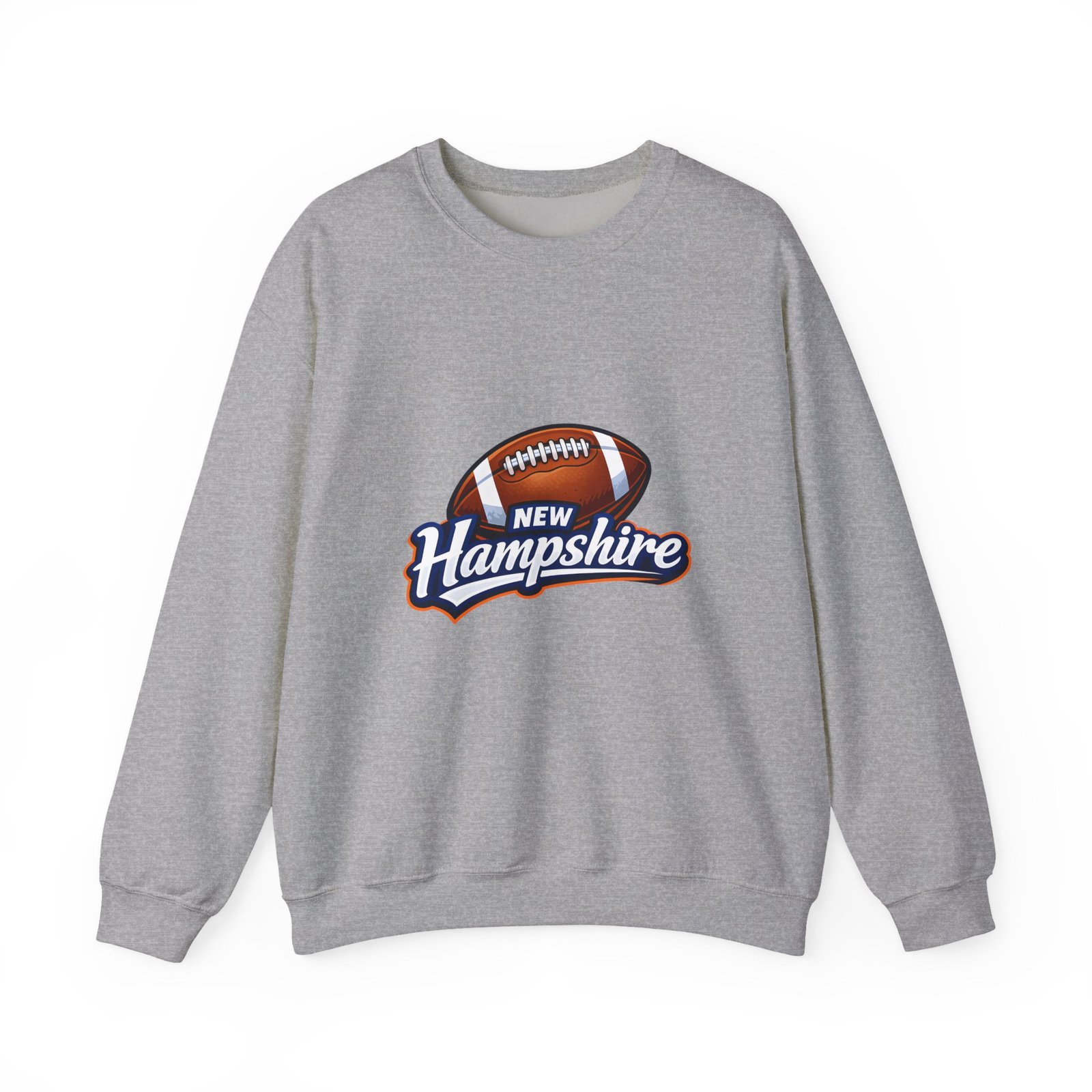 New Hampshire Football Crewneck Sweatshirt — Retro State Football Logo - Image 21