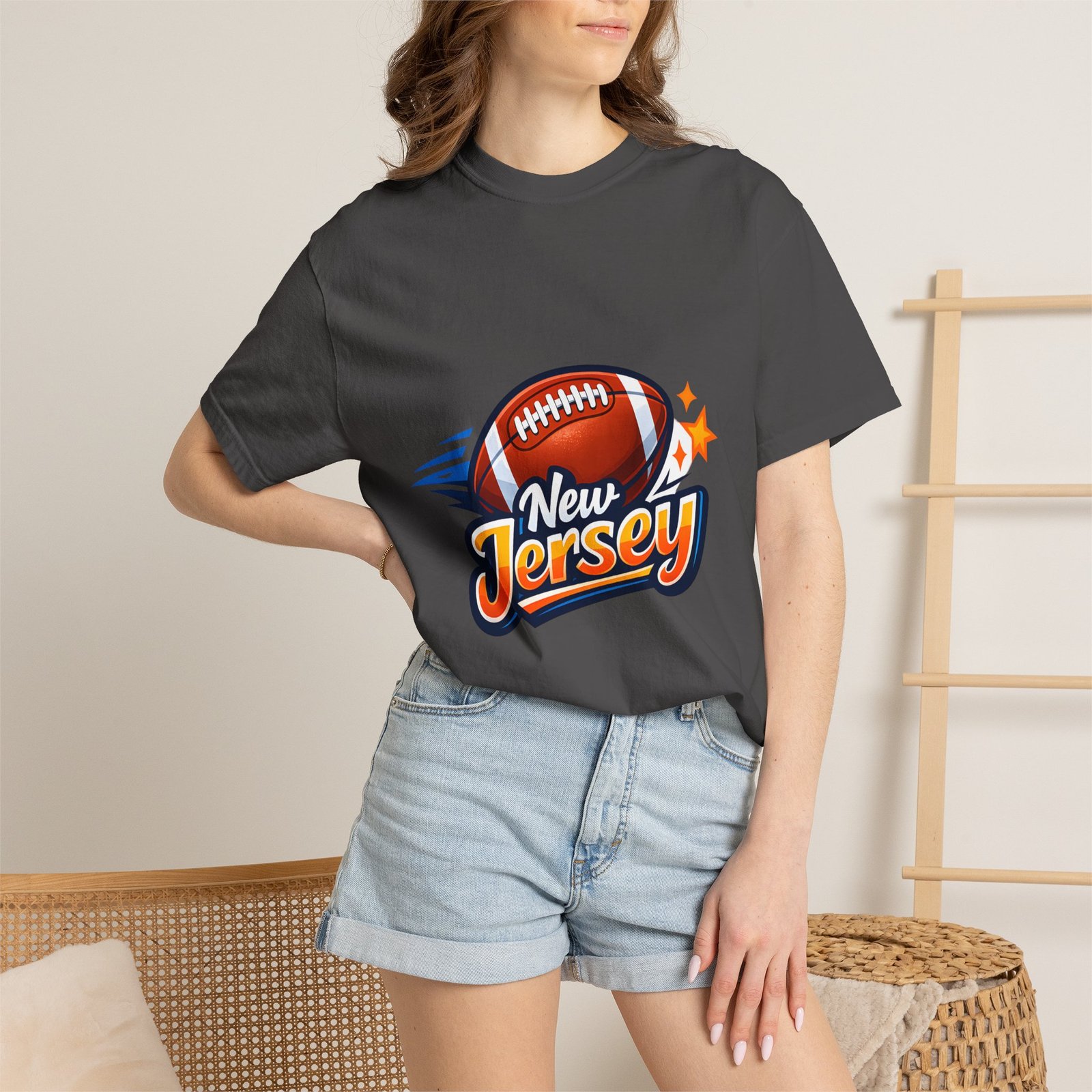 New Jersey Football T-Shirt — Vintage Football Graphic Tee - Image 48