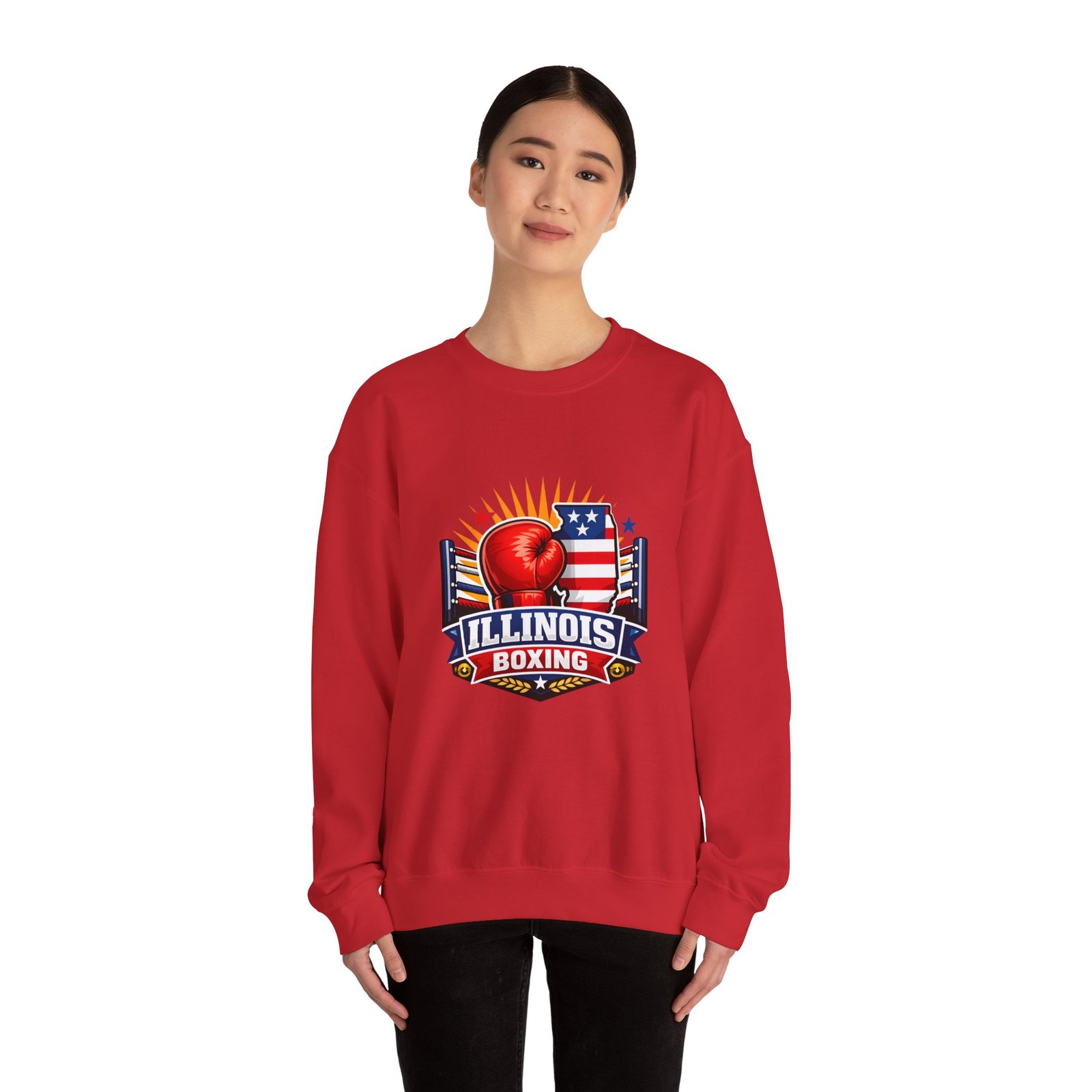 Illinois Boxing Crewneck Sweatshirt - Image 48