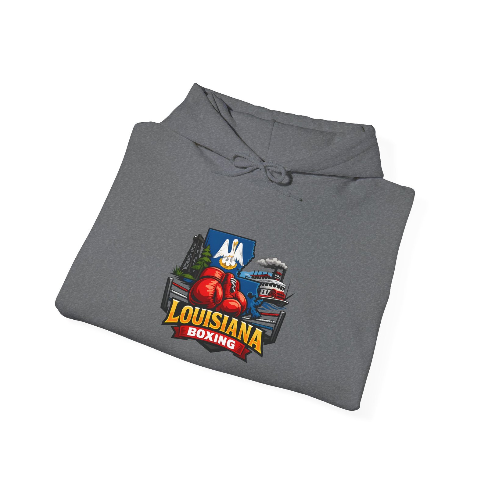 Louisiana Boxing Hoodie — Creole Fighting Team Logo Pullover - Image 28