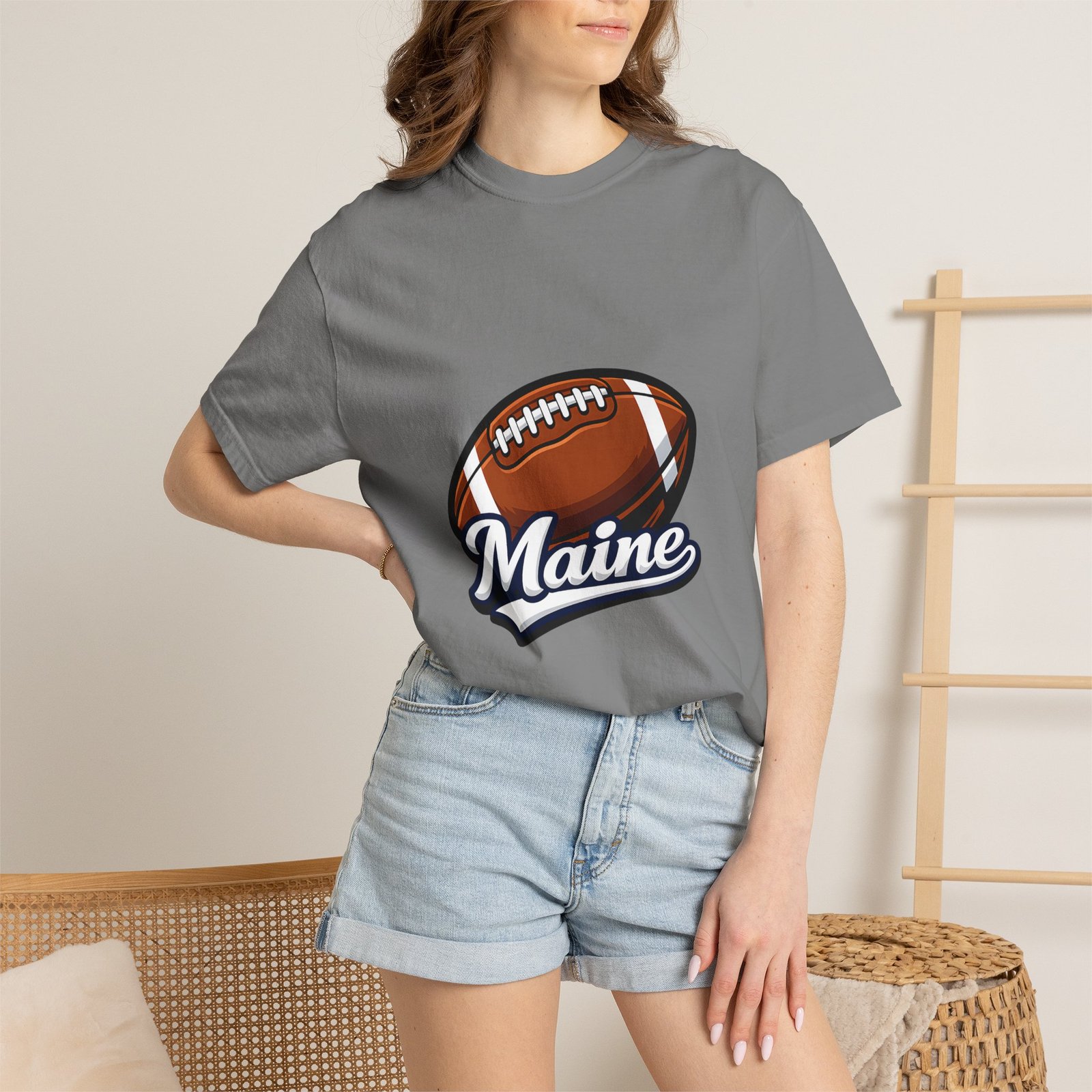 Maine Football T-Shirt — Vintage Football Graphic Tee - Image 36