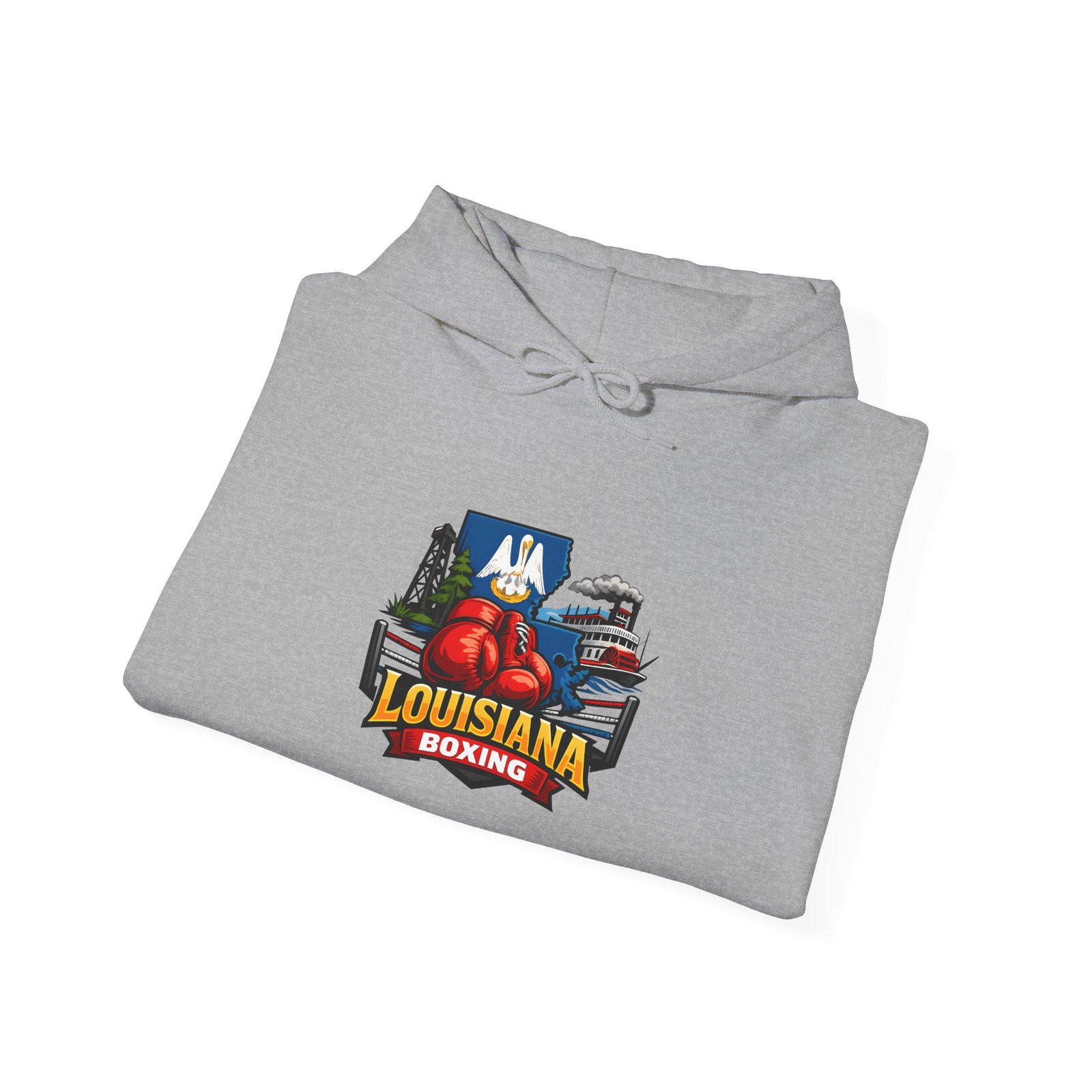 Louisiana Boxing Hoodie — Creole Fighting Team Logo Pullover - Image 20