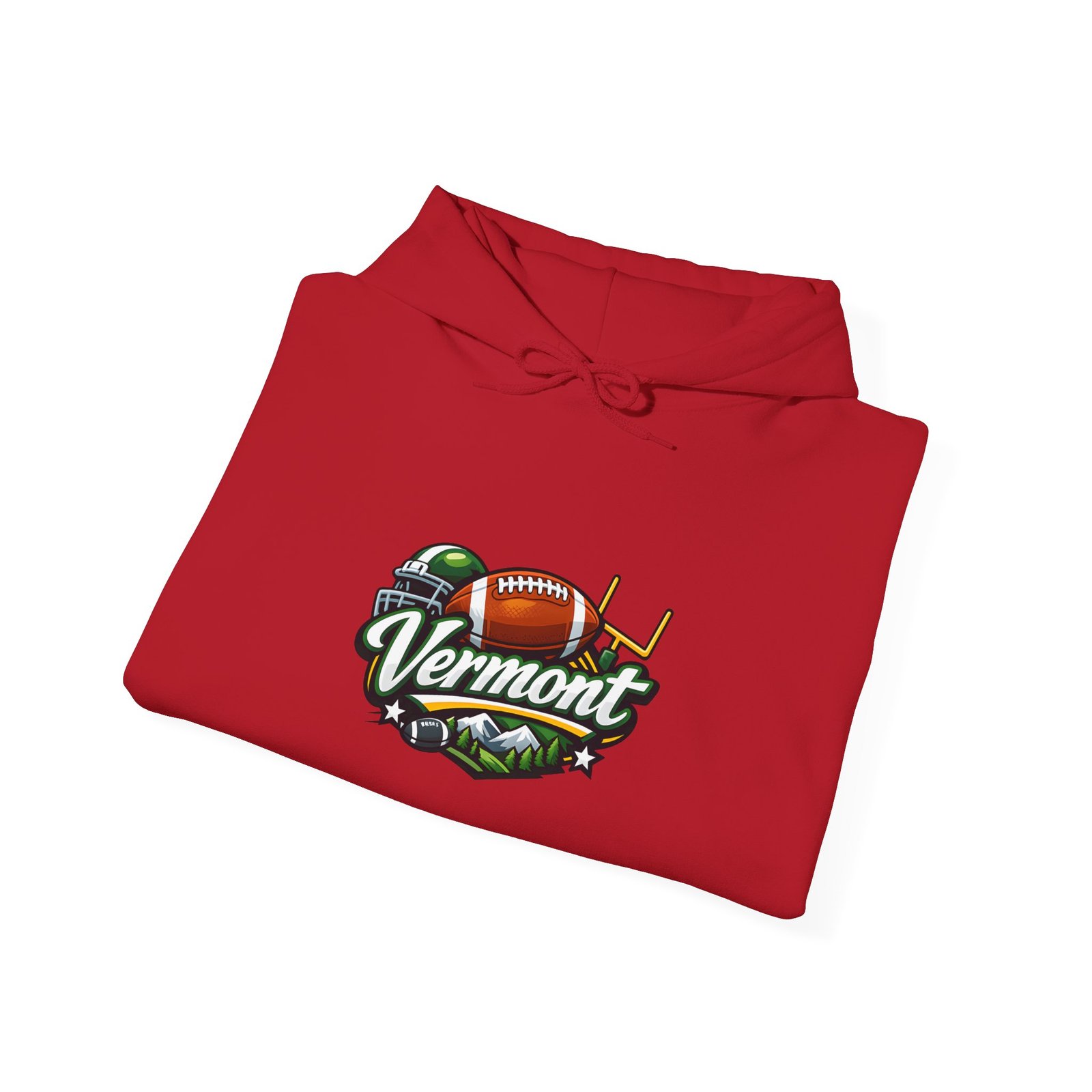 Vermont Football Hoodie – Vintage State Pride Pullover - Image 52