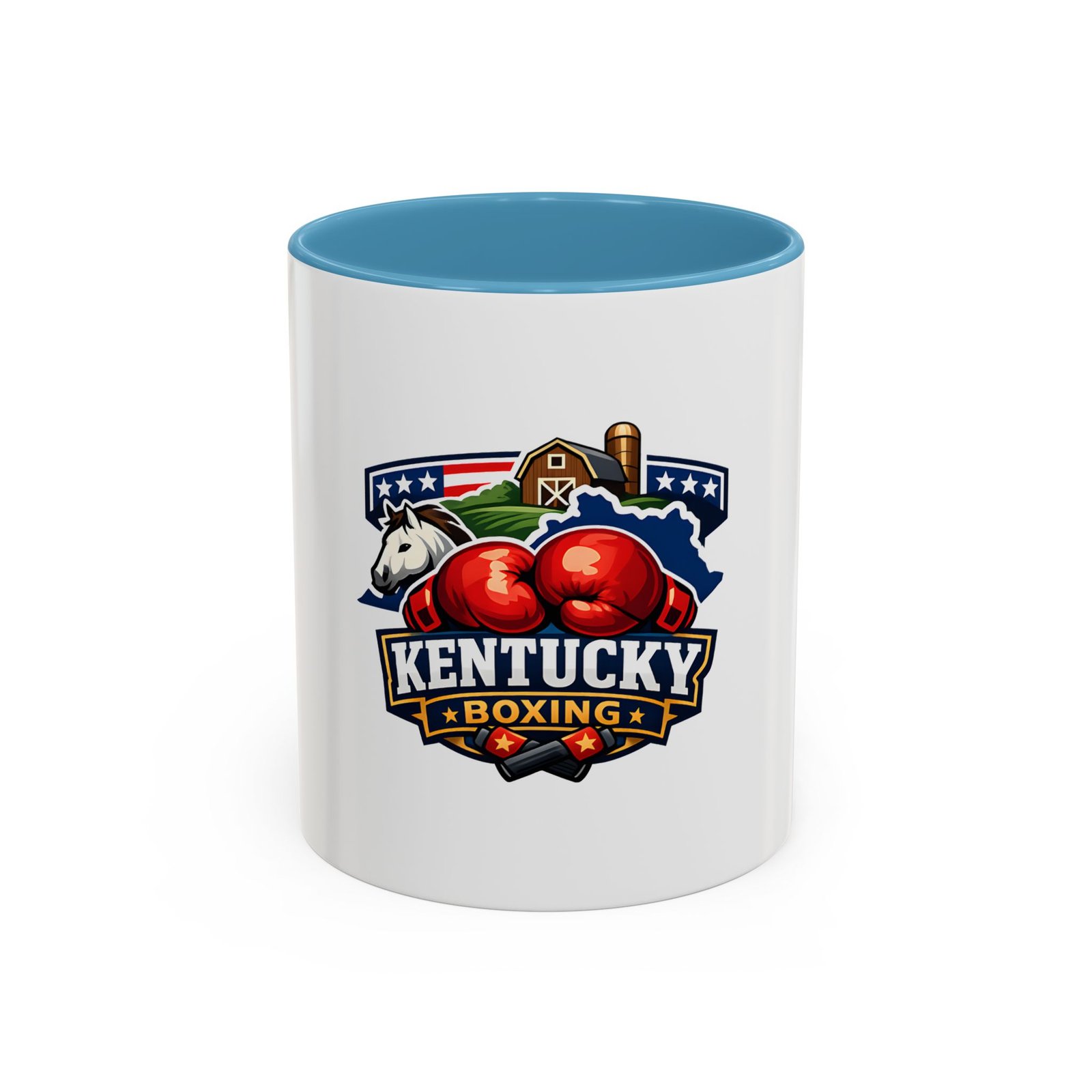Kentucky Boxing Coffee Mug — State Pride Boxing Logo Accent Mug (11/15 oz) - Image 33