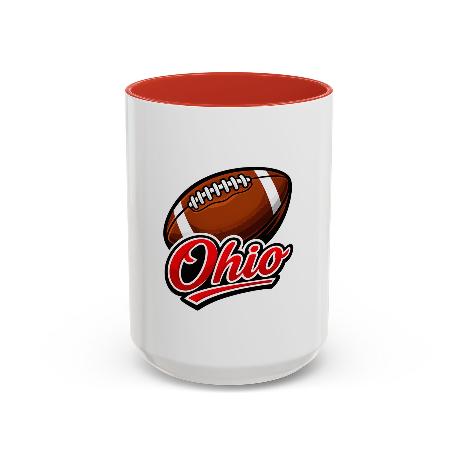 Ohio Football Accent Coffee Mug – 11/15oz Team Spirit Mug - Image 29