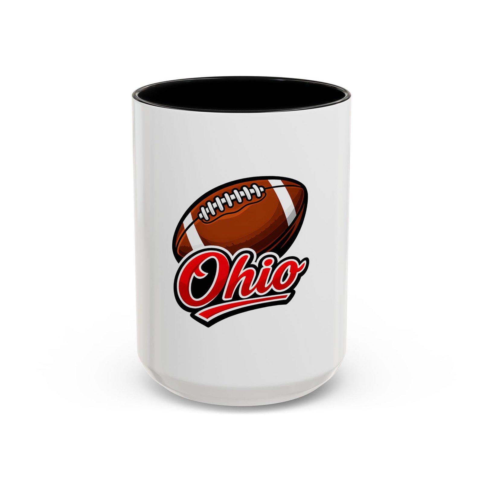 Ohio Football Accent Coffee Mug – 11/15oz Team Spirit Mug - Image 17