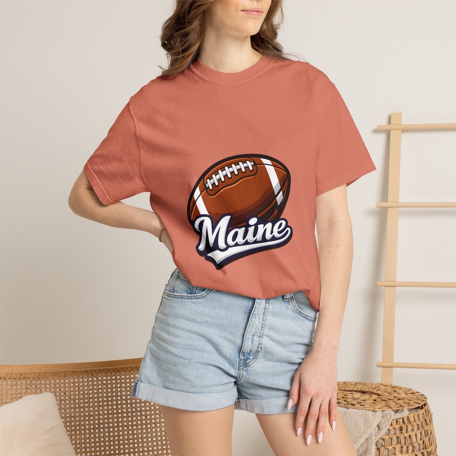 Maine Football T-Shirt — Vintage Football Graphic Tee - Image 8
