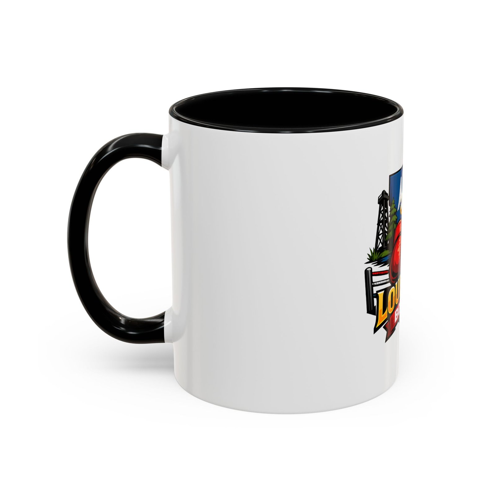 Louisiana Boxing Accent Coffee Mug – Red Gloves State Pride (11/15oz) - Image 3