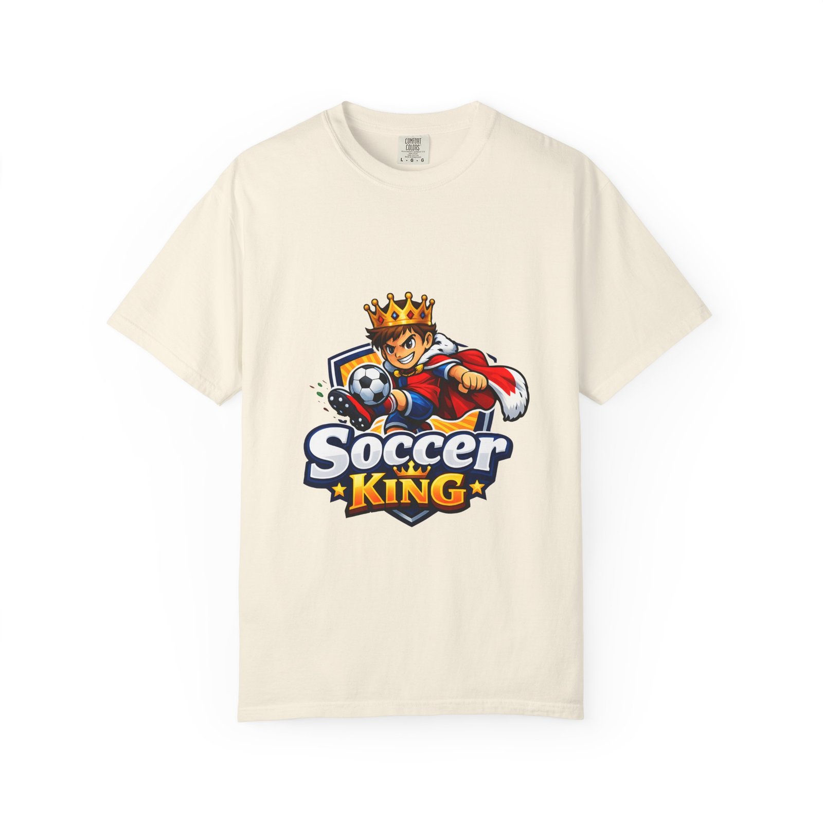 Soccer King T-Shirt — Kids' Youth Soccer Crown Graphic Tee - Image 17