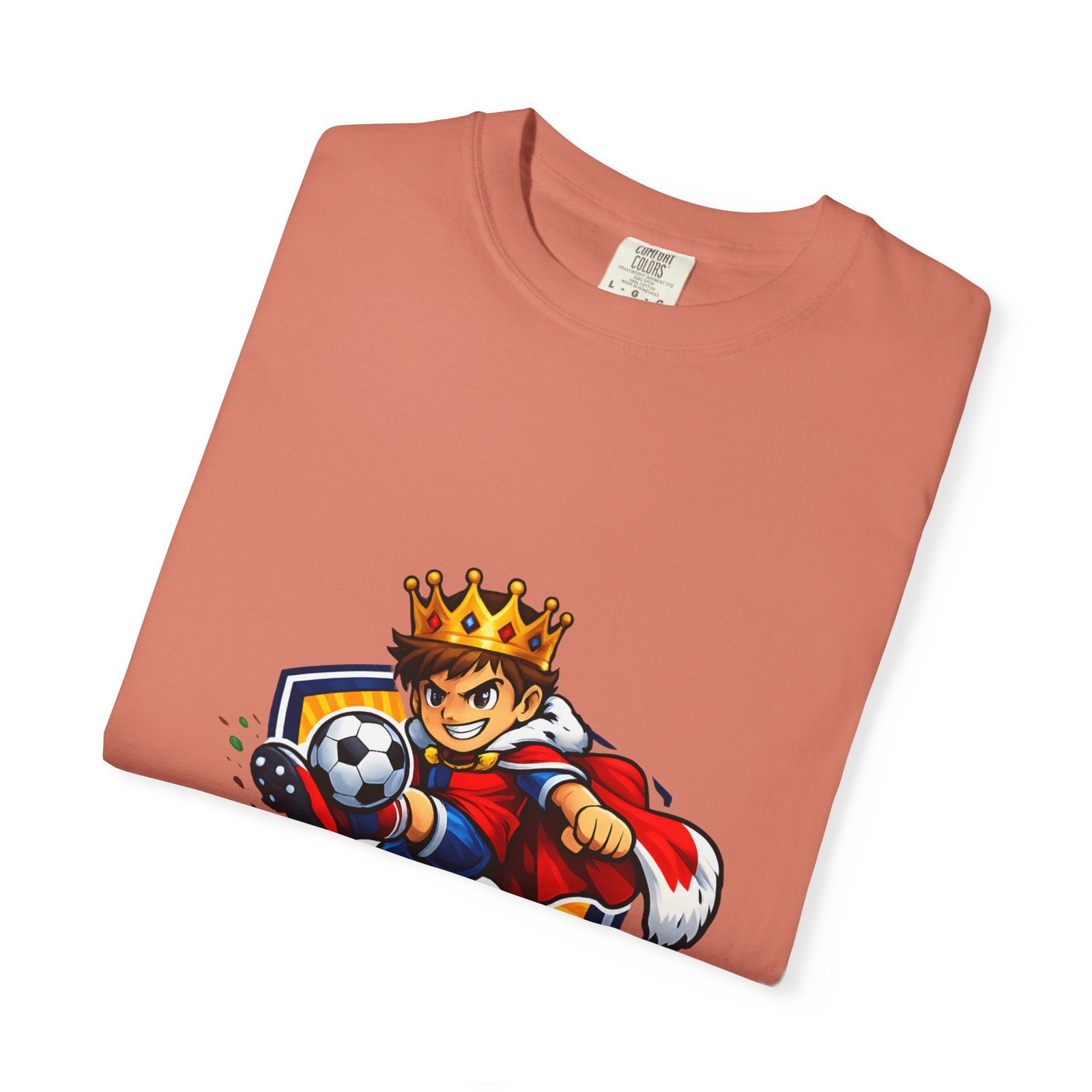 Soccer King T-Shirt — Kids' Youth Soccer Crown Graphic Tee - Image 7