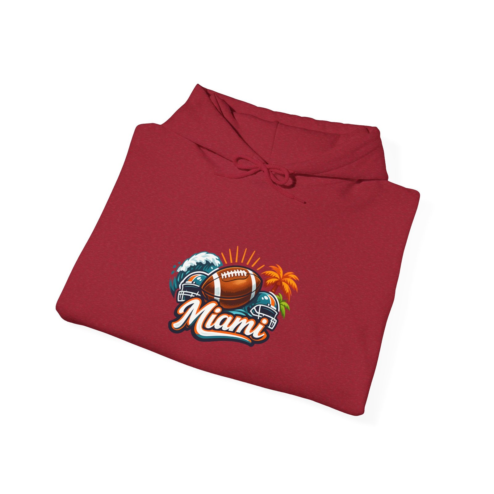 Miami Beach Retro Hoodie — Vintage Palm Tree Sunset Surf Graphic - Image 47