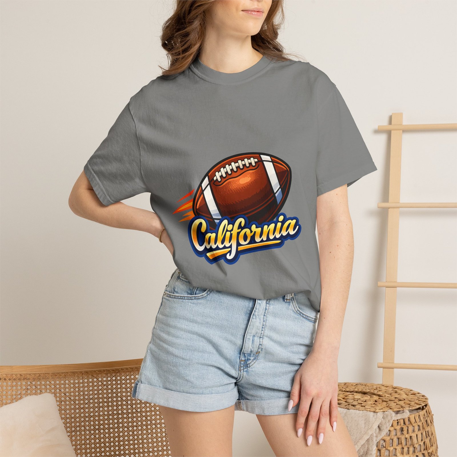 California Football T-Shirt — Vintage Style Gridiron Tee - Image 44