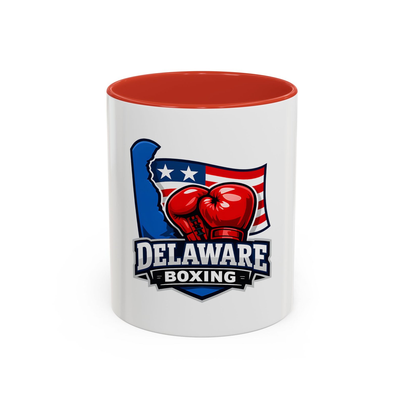 Delaware Boxing Coffee Mug — 11/15oz Accent Mug with American Flag & Boxing Gloves - Image 13