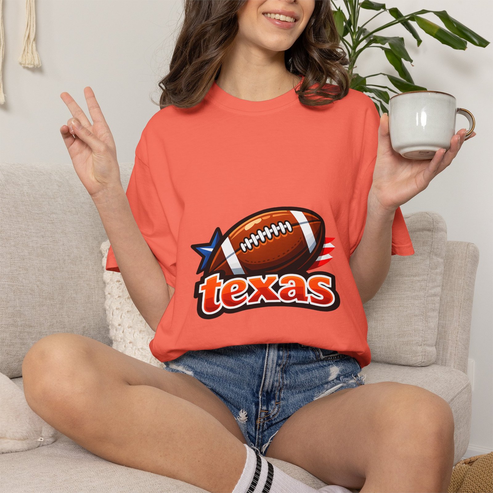 Texas Football T-Shirt — Retro Football & Lone Star Logo - Image 20