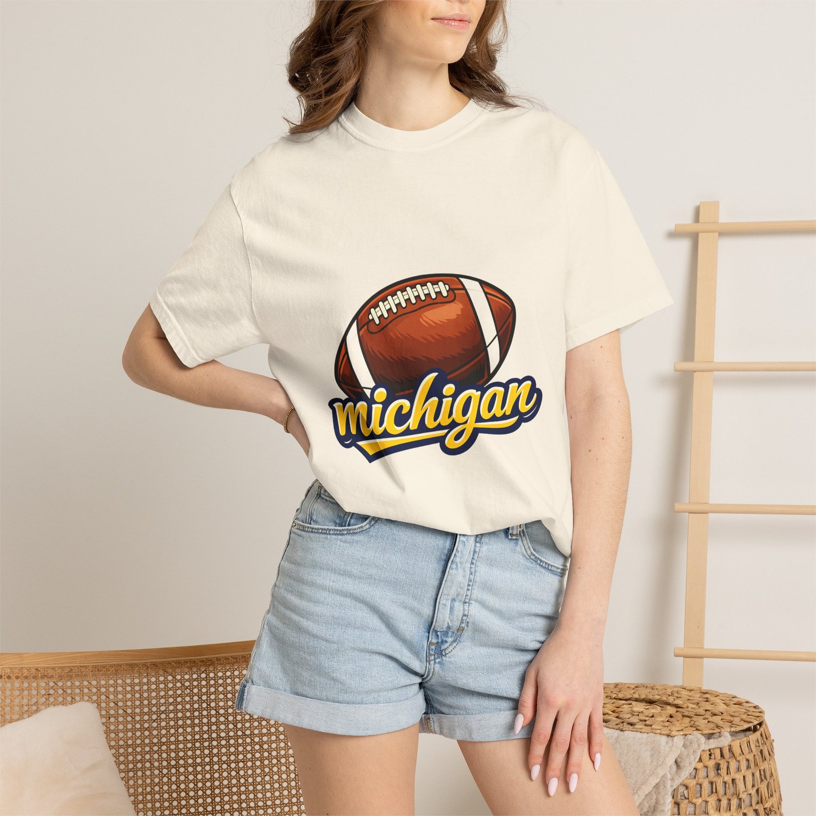 Michigan Football T-Shirt — Vintage Script Logo Tee - Image 20