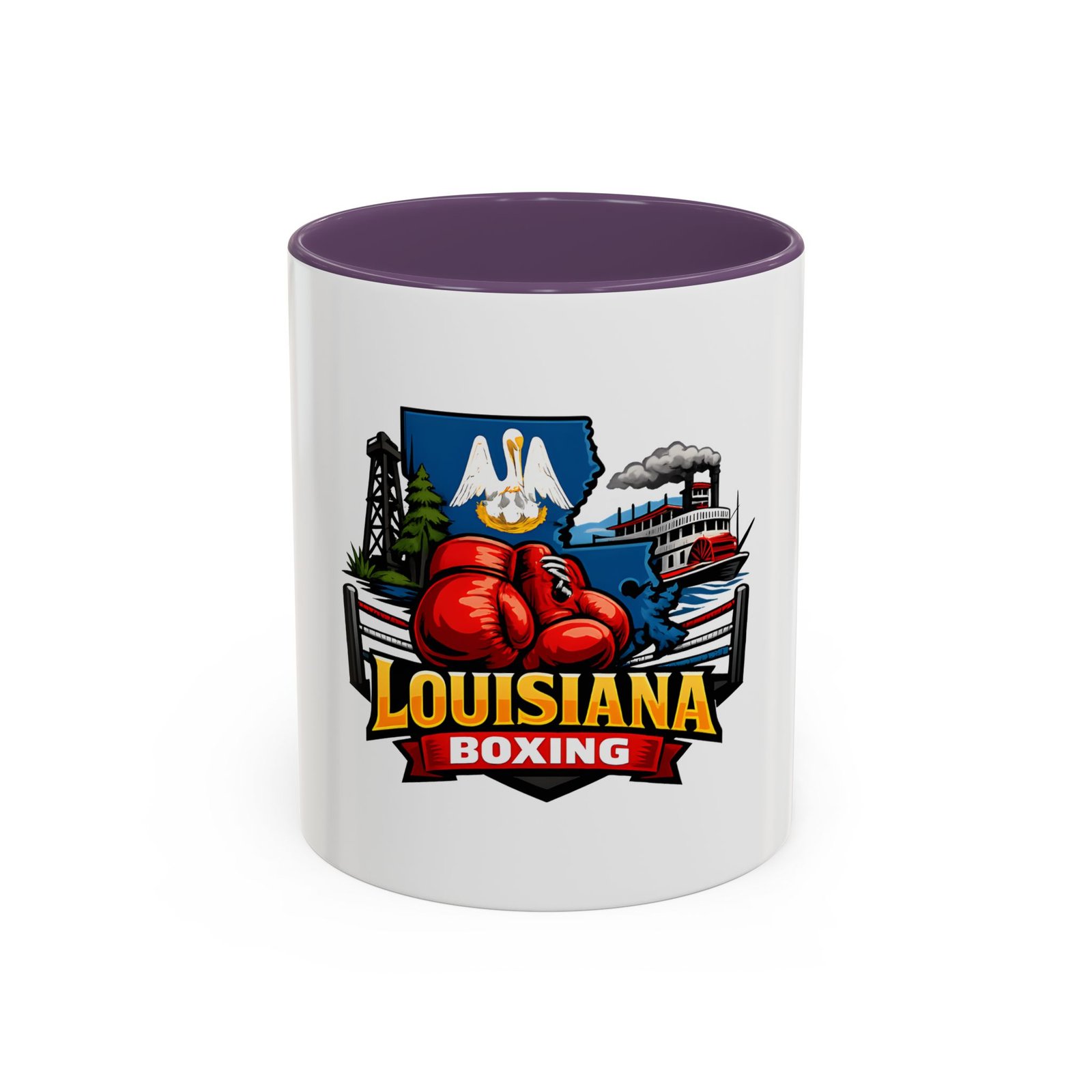 Louisiana Boxing Accent Coffee Mug – Red Gloves State Pride (11/15oz) - Image 61