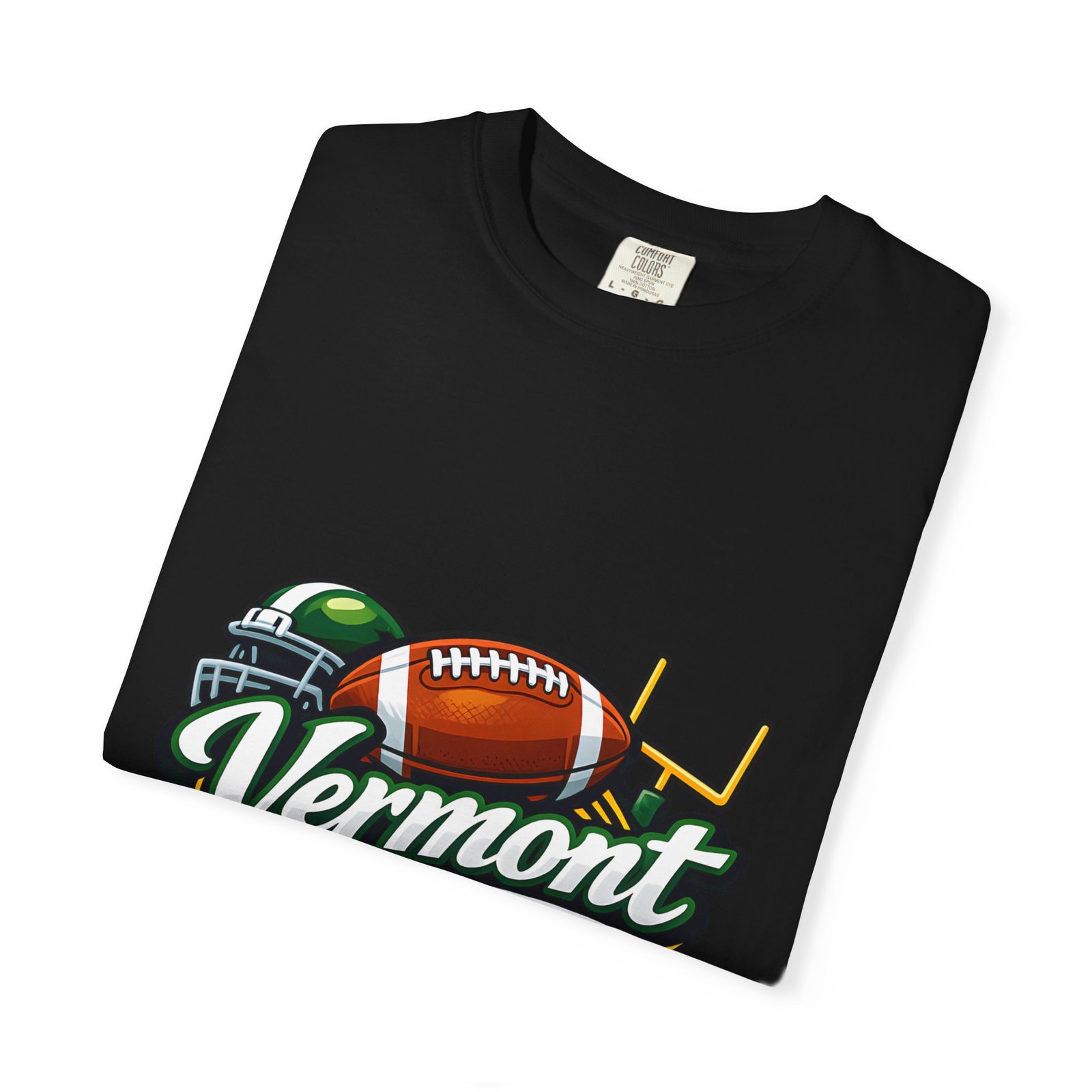Vermont Football State T-Shirt — Retro Helmet & Goalpost Design - Image 51