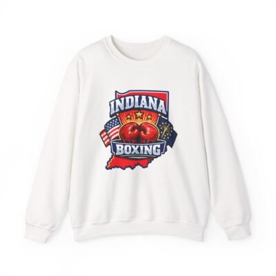 Indiana Boxing Crewneck Sweatshirt — Vintage State Boxing Logo