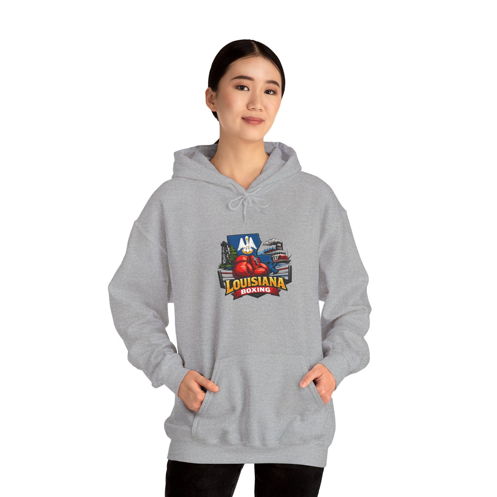 Louisiana Boating Graphic Hoodie — Cajun Crab & Bayou Travel Sweatshirt - Image 32