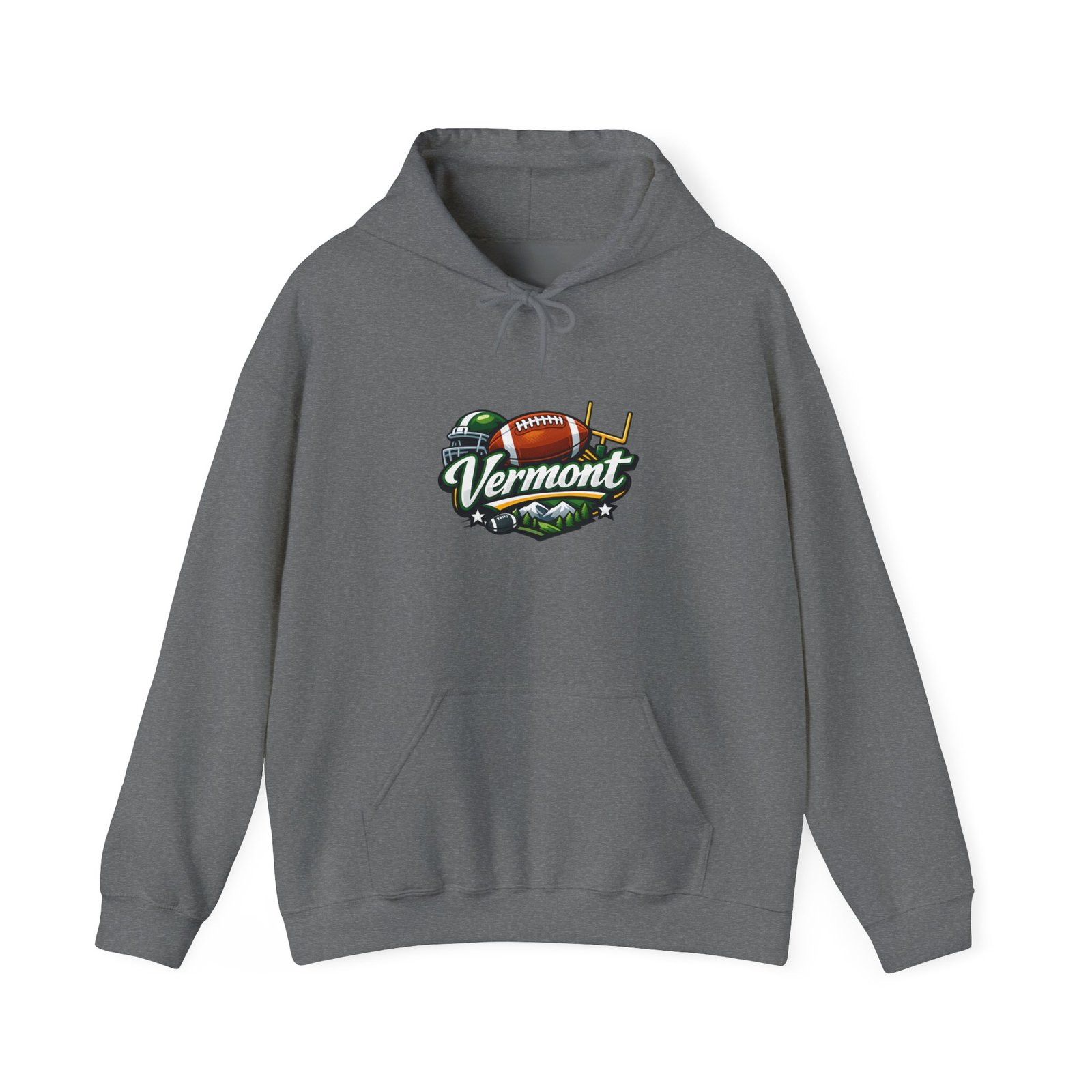 Vermont Football Hoodie – Vintage State Pride Pullover - Image 25