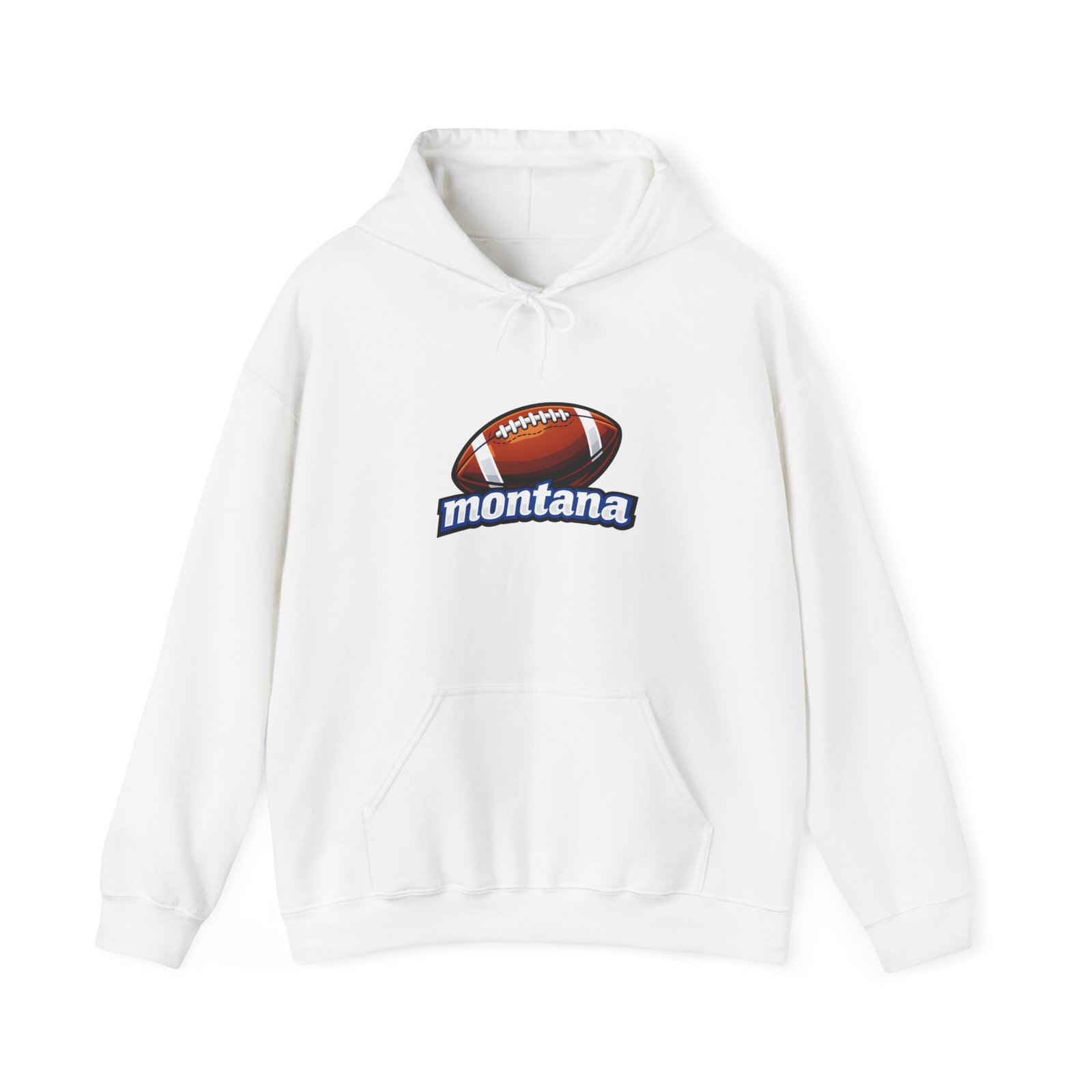 Montana Football Hoodie — Vintage Football Logo Pullover