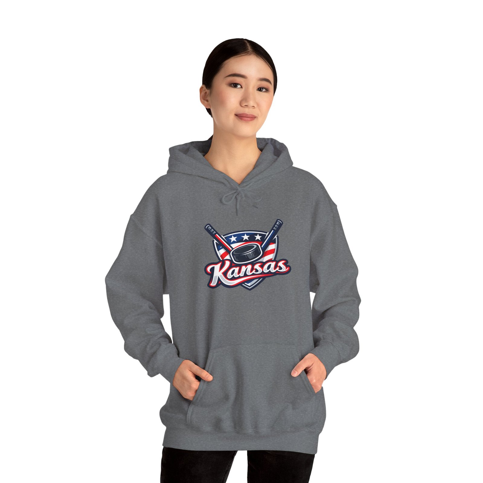 Kansas Baseball Hoodie – Retro Bat & Cap Logo Pullover - Image 40