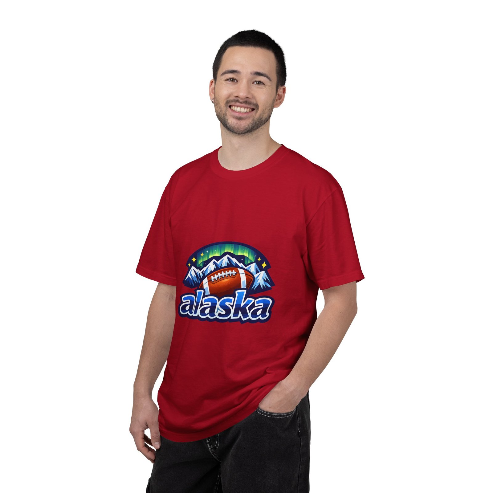 Alaska Football Bear Mountains T‑Shirt - Image 55