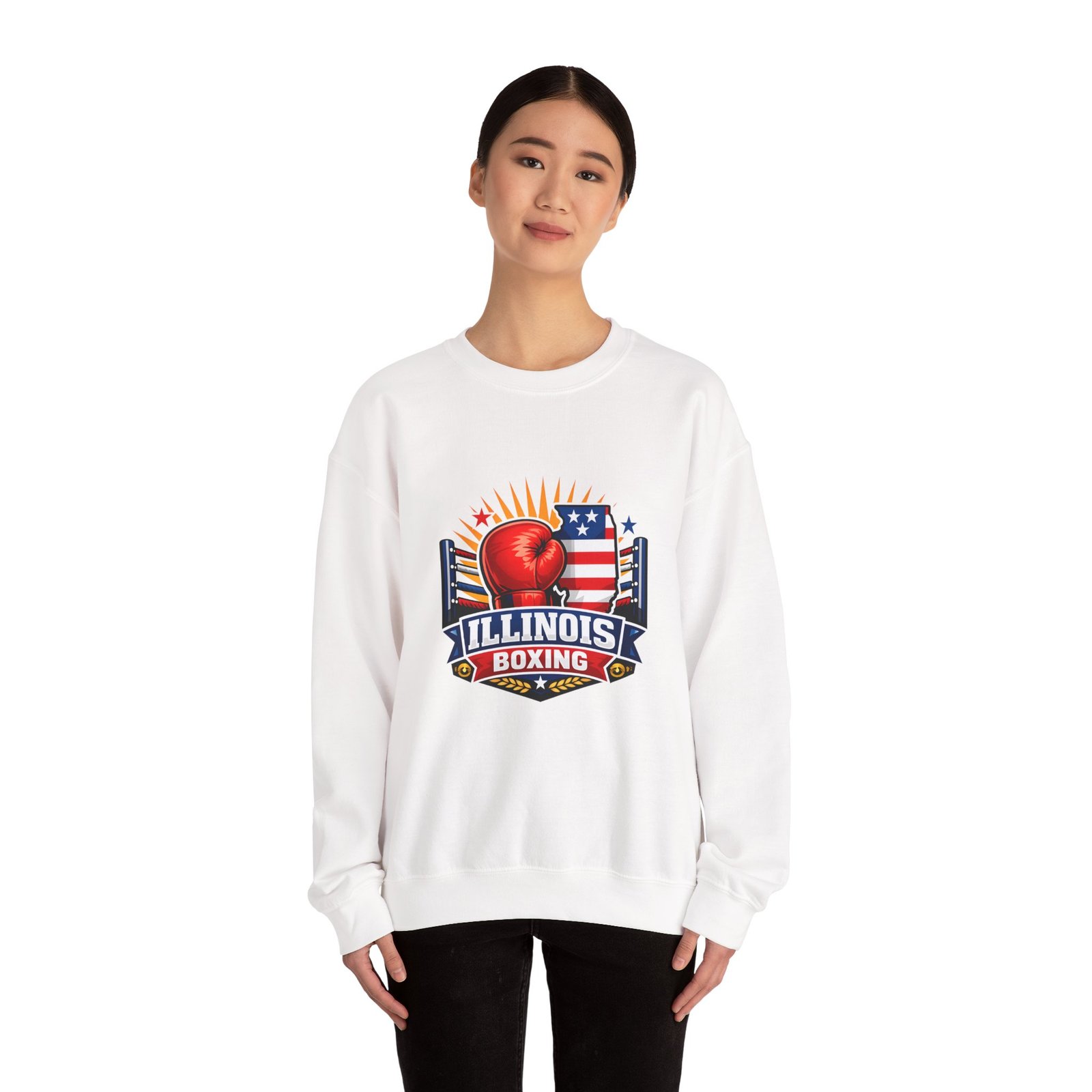 Illinois Boxing Crewneck Sweatshirt - Image 4