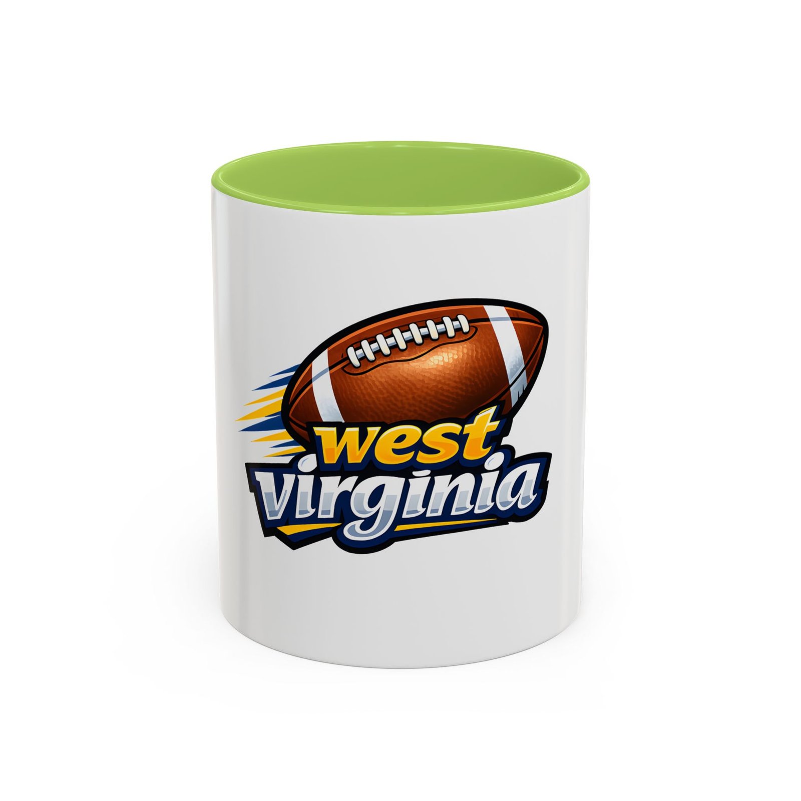West Virginia Football Accent Coffee Mug (11/15oz) - Image 57