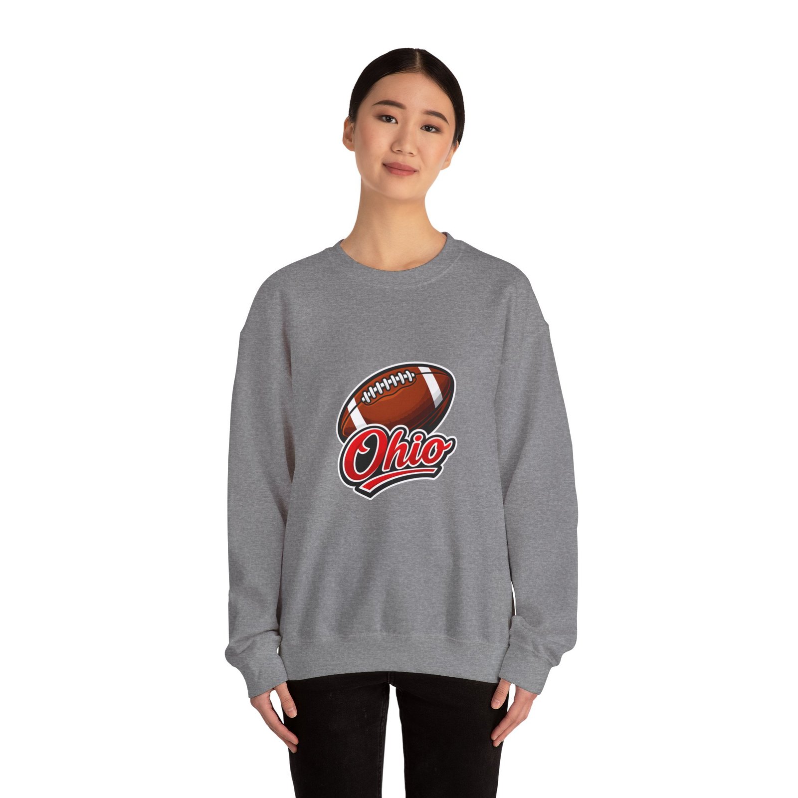 Crewneck Sweatshirt — Ohio Football Logo Crewneck - Image 32