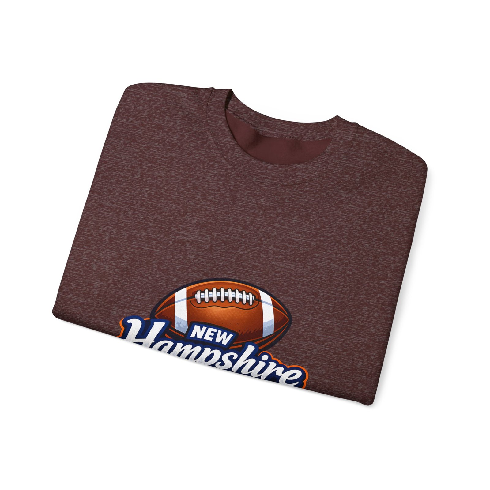 New Hampshire Football Crewneck Sweatshirt — Retro State Football Logo - Image 15