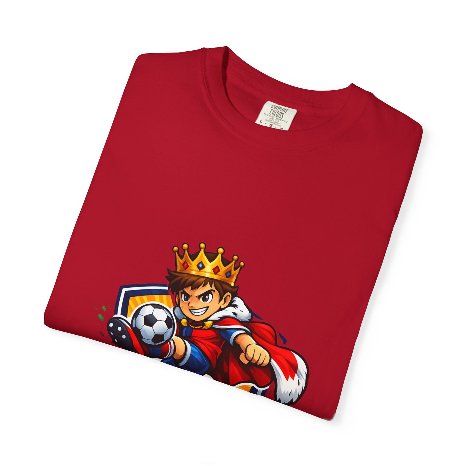 Soccer King T-Shirt — Kids' Youth Soccer Crown Graphic Tee - Image 59
