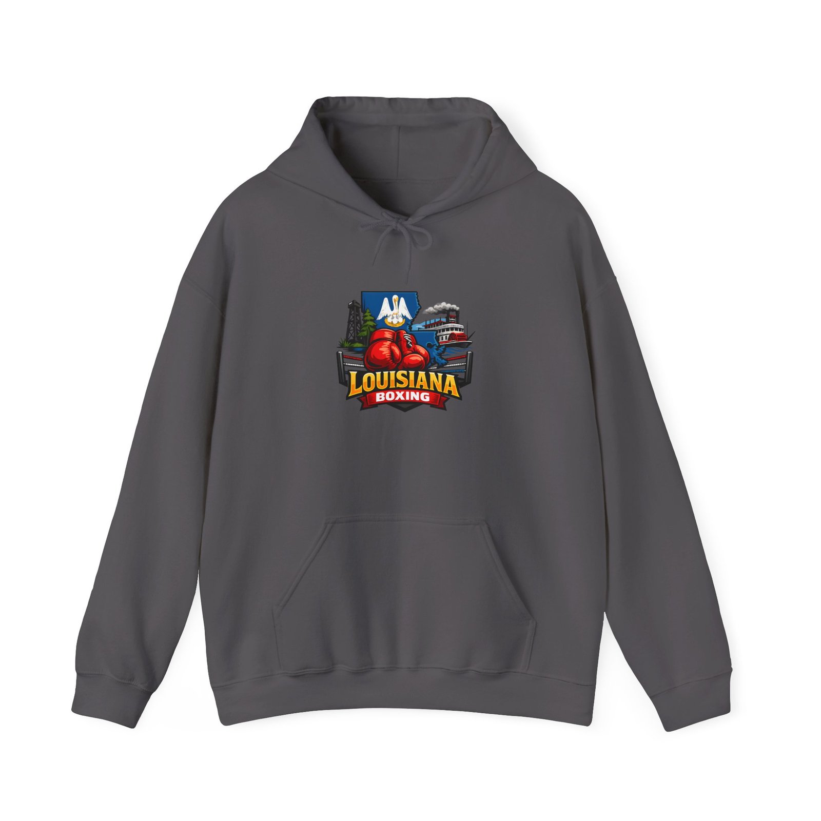 Louisiana Boxing Hoodie — Creole Fighting Team Logo Pullover - Image 33
