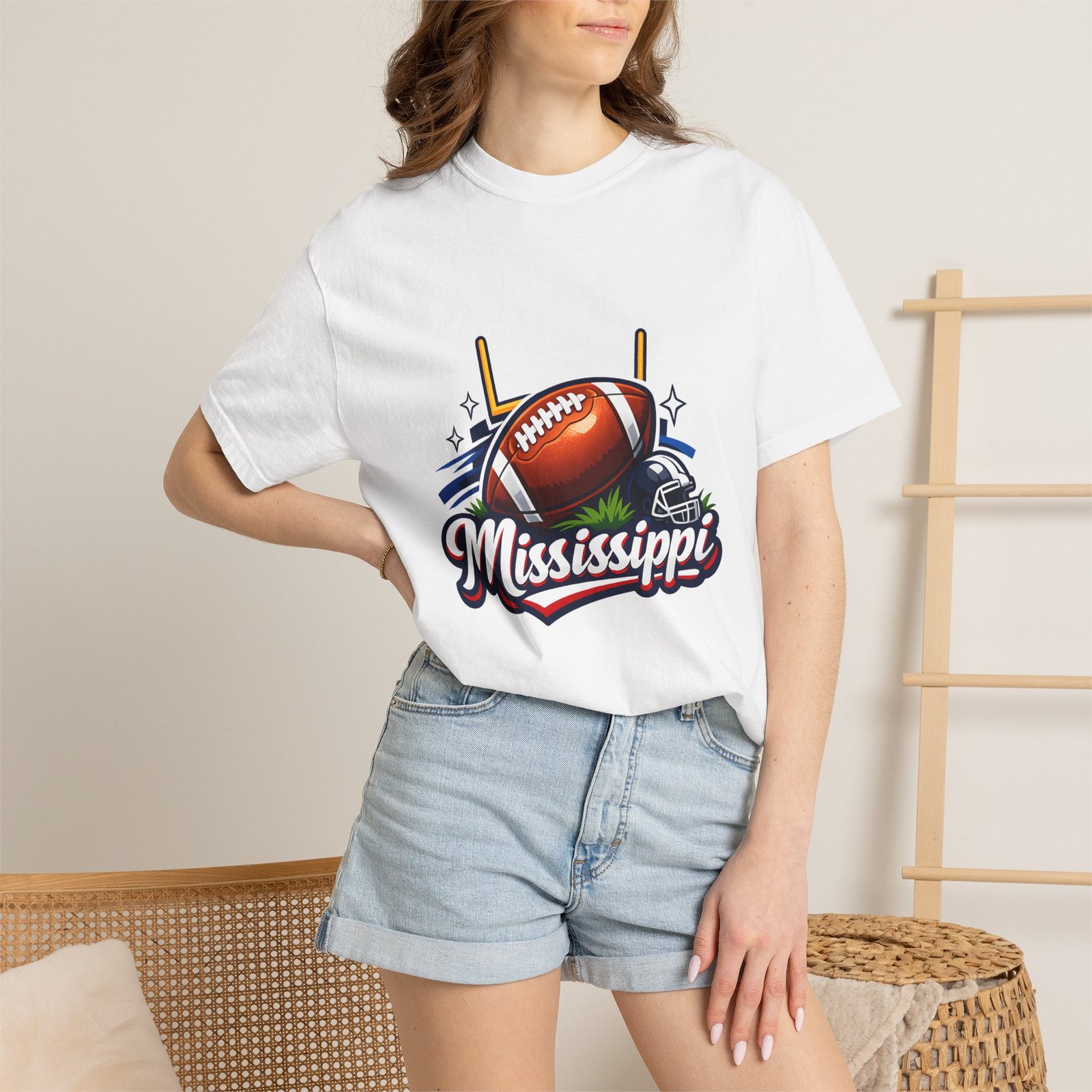 Mississippi Football T-Shirt — Retro Gridiron Logo Tee - Image 4