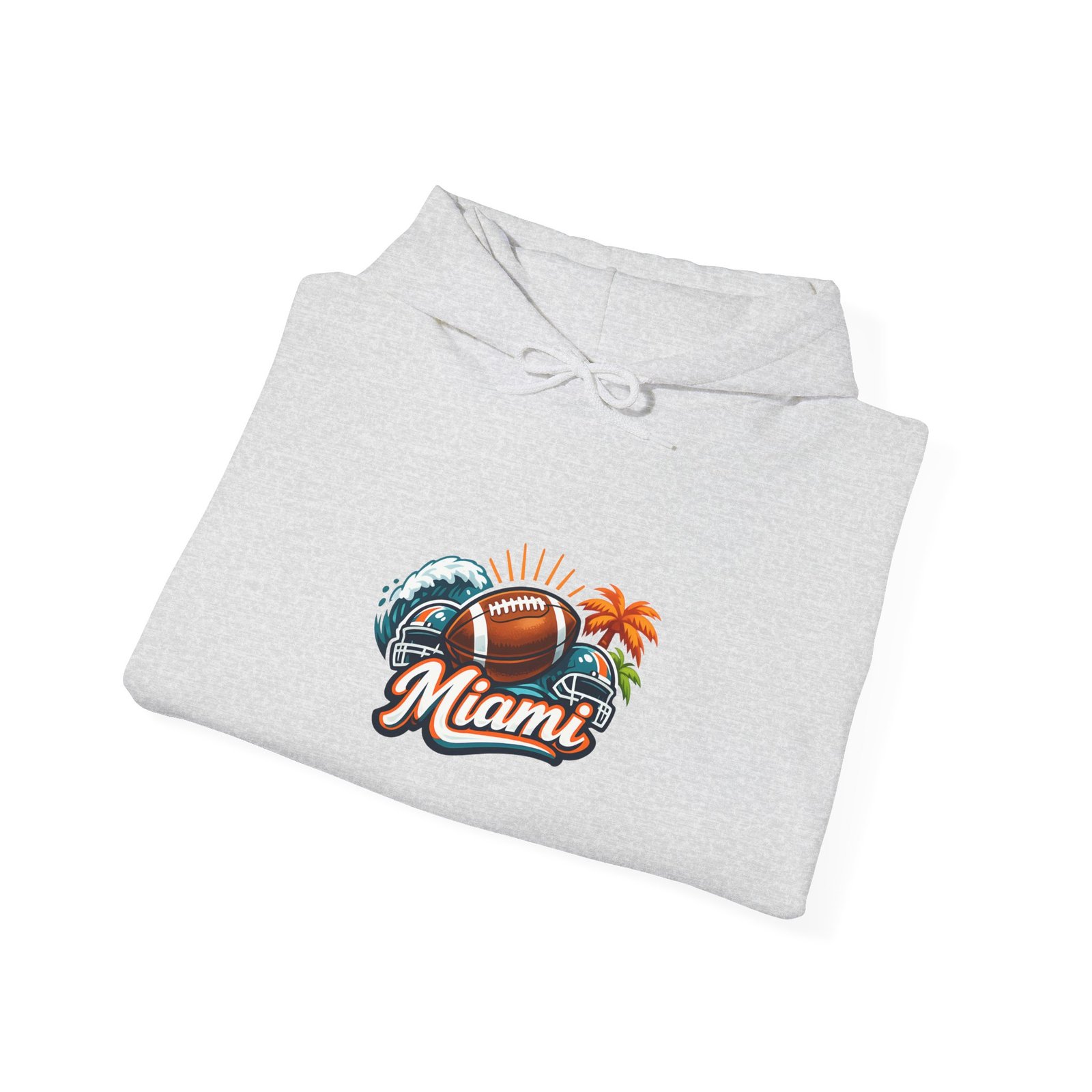 Miami Beach Retro Hoodie — Vintage Palm Tree Sunset Surf Graphic - Image 11