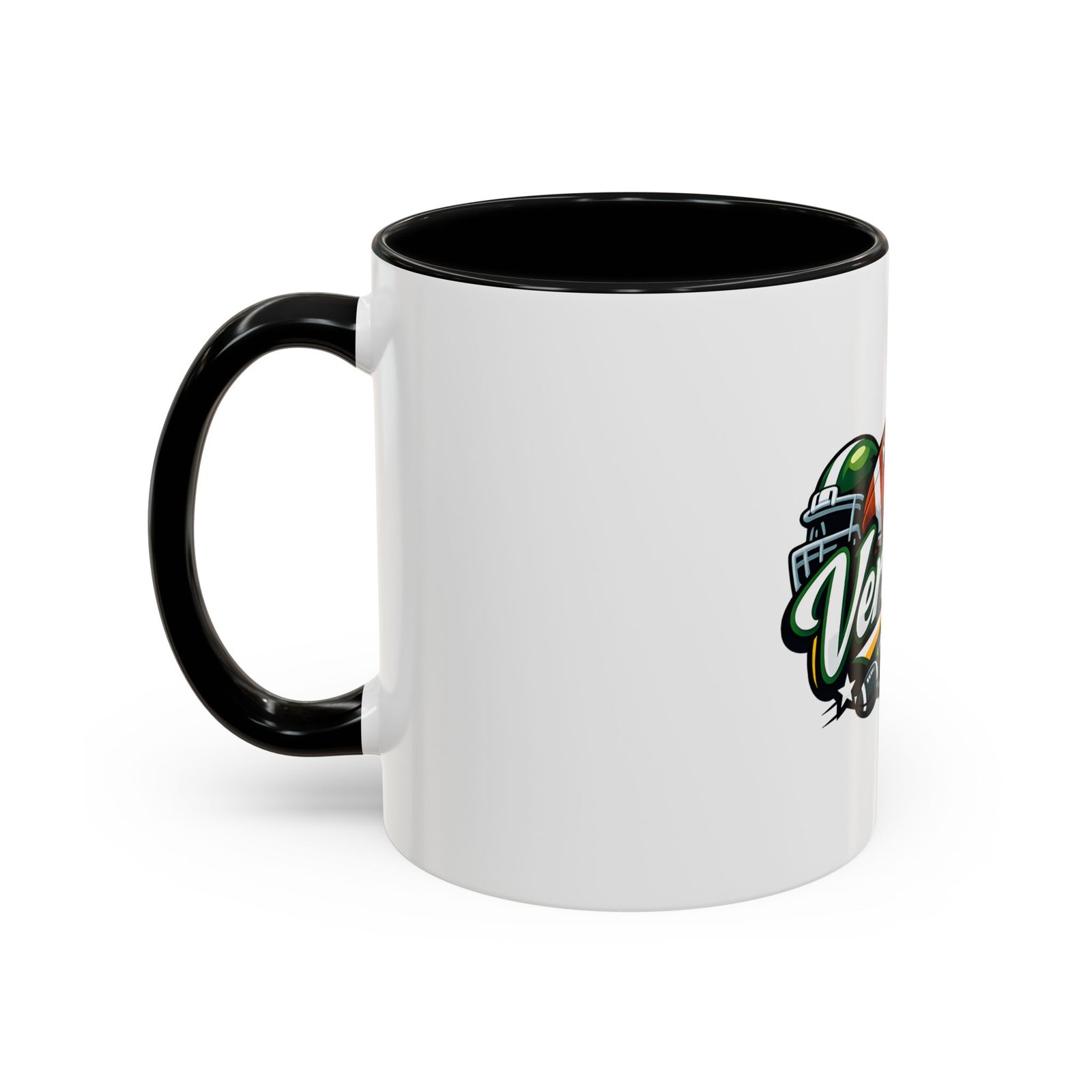 Vermont Football Coffee Mug — Accent 11/15oz - Image 3