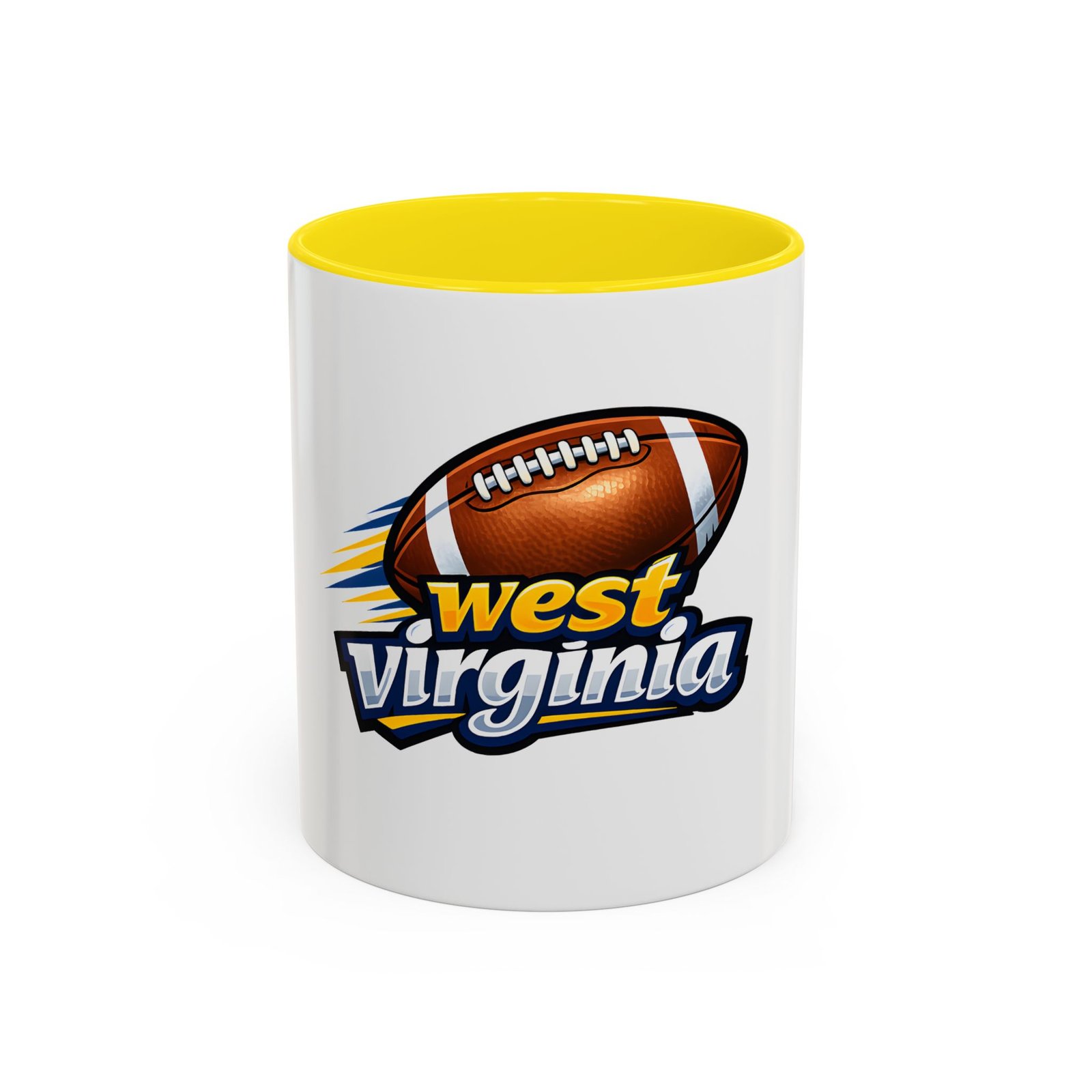 West Virginia Football Accent Coffee Mug (11/15oz) - Image 45