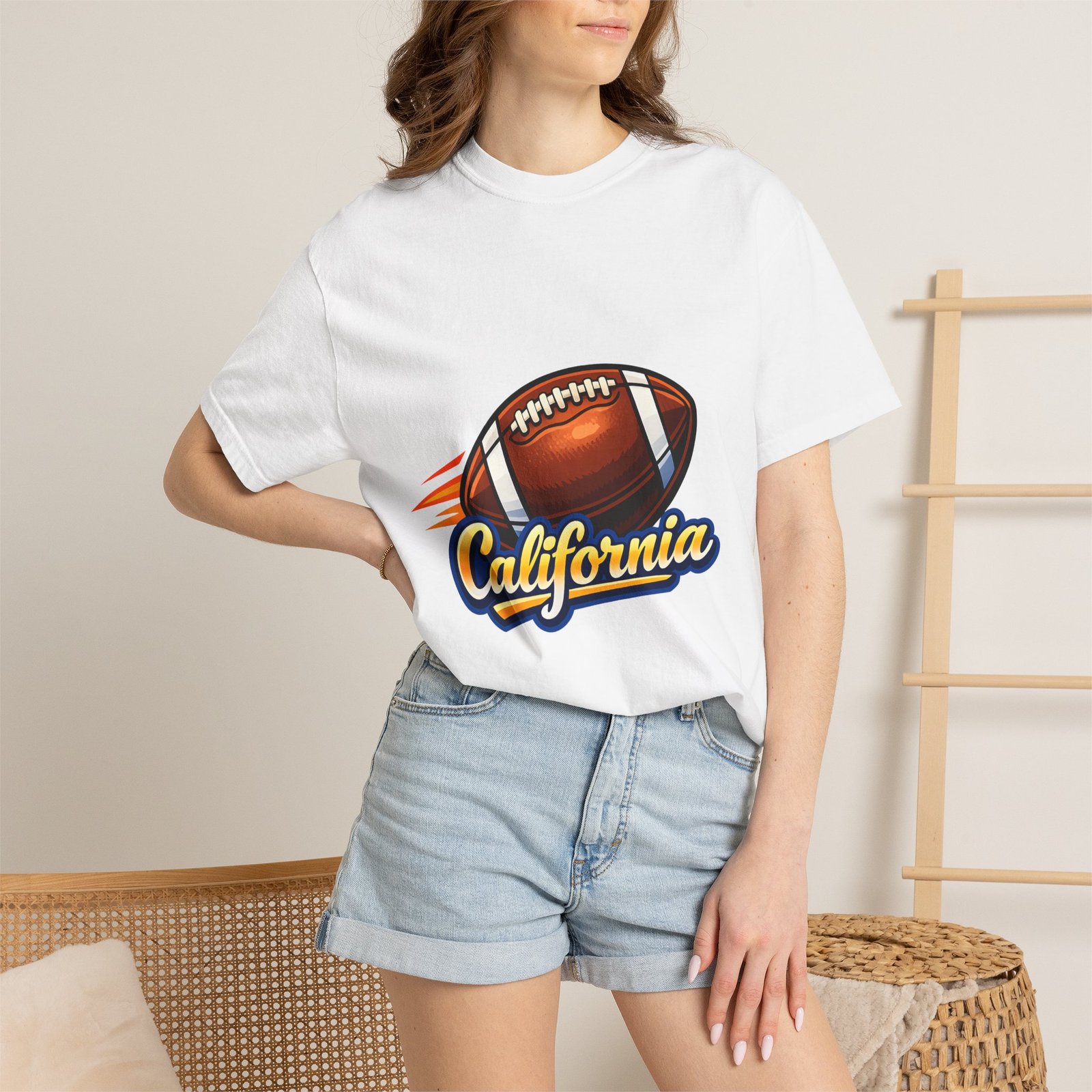 California Football T-Shirt — Vintage Style Gridiron Tee - Image 4