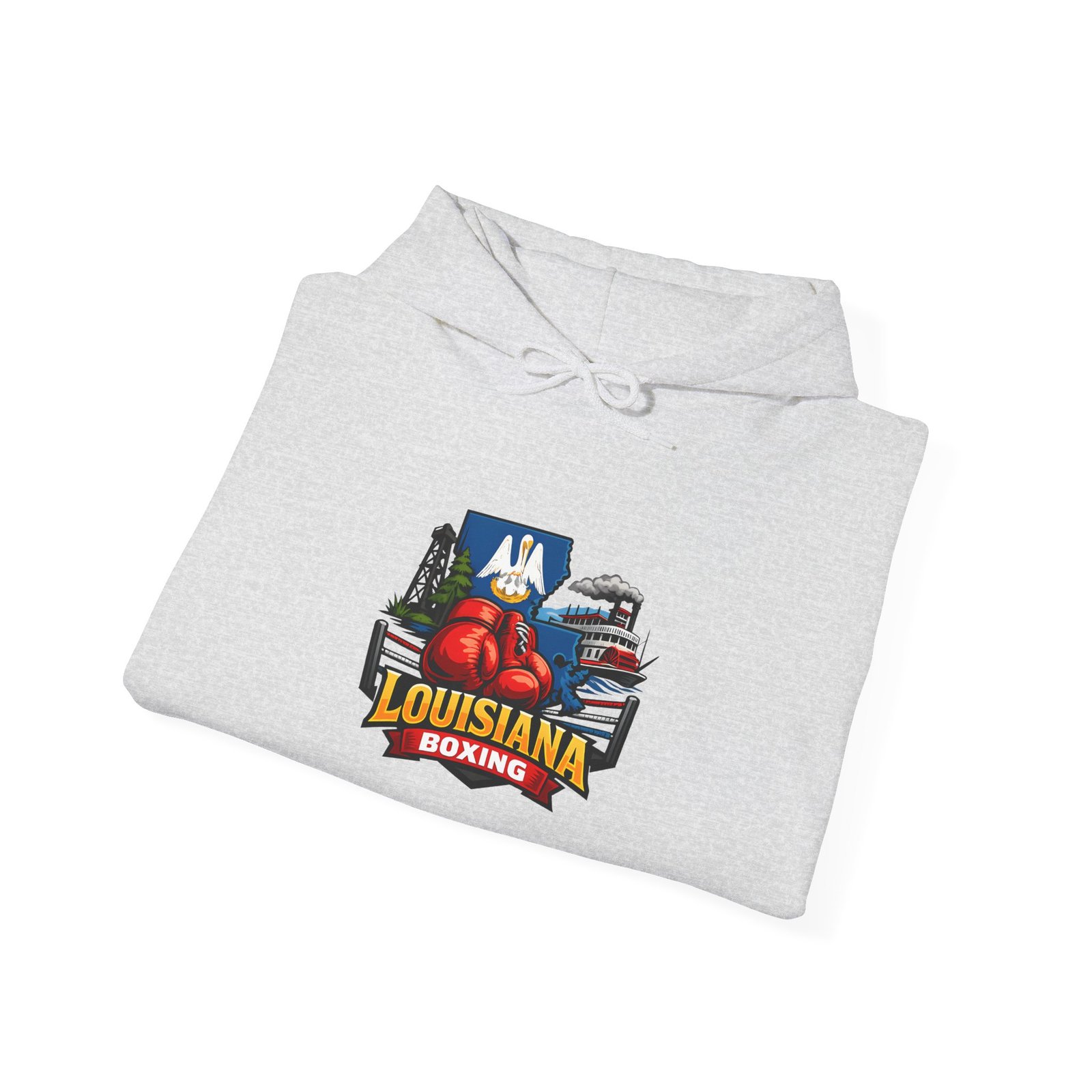 Louisiana Boxing Hoodie — Creole Fighting Team Logo Pullover - Image 8