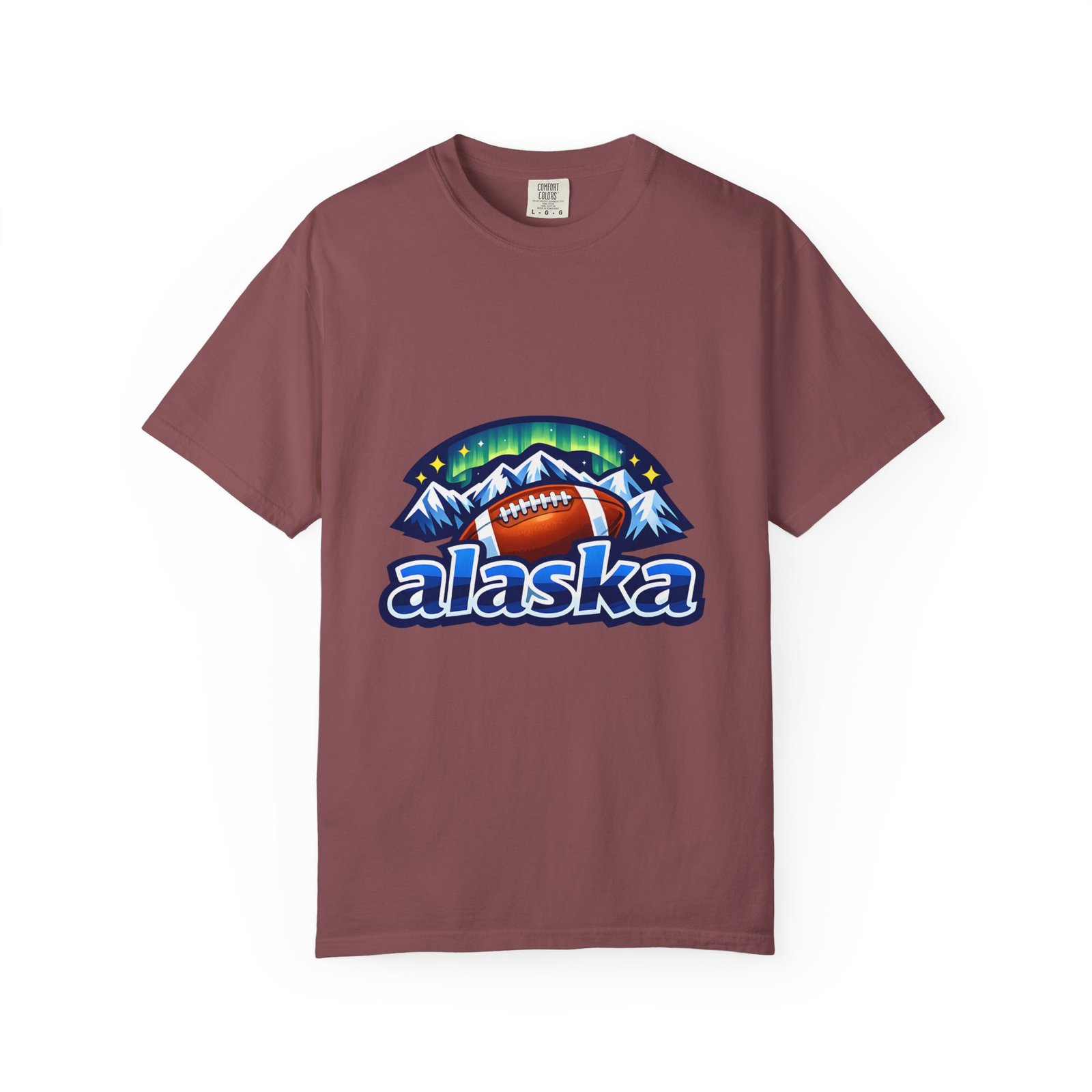 Alaska Football Bear Mountains T‑Shirt - Image 6
