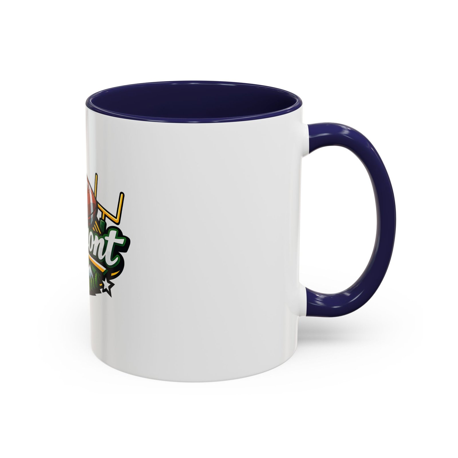 Vermont Football Coffee Mug — Accent 11/15oz - Image 6