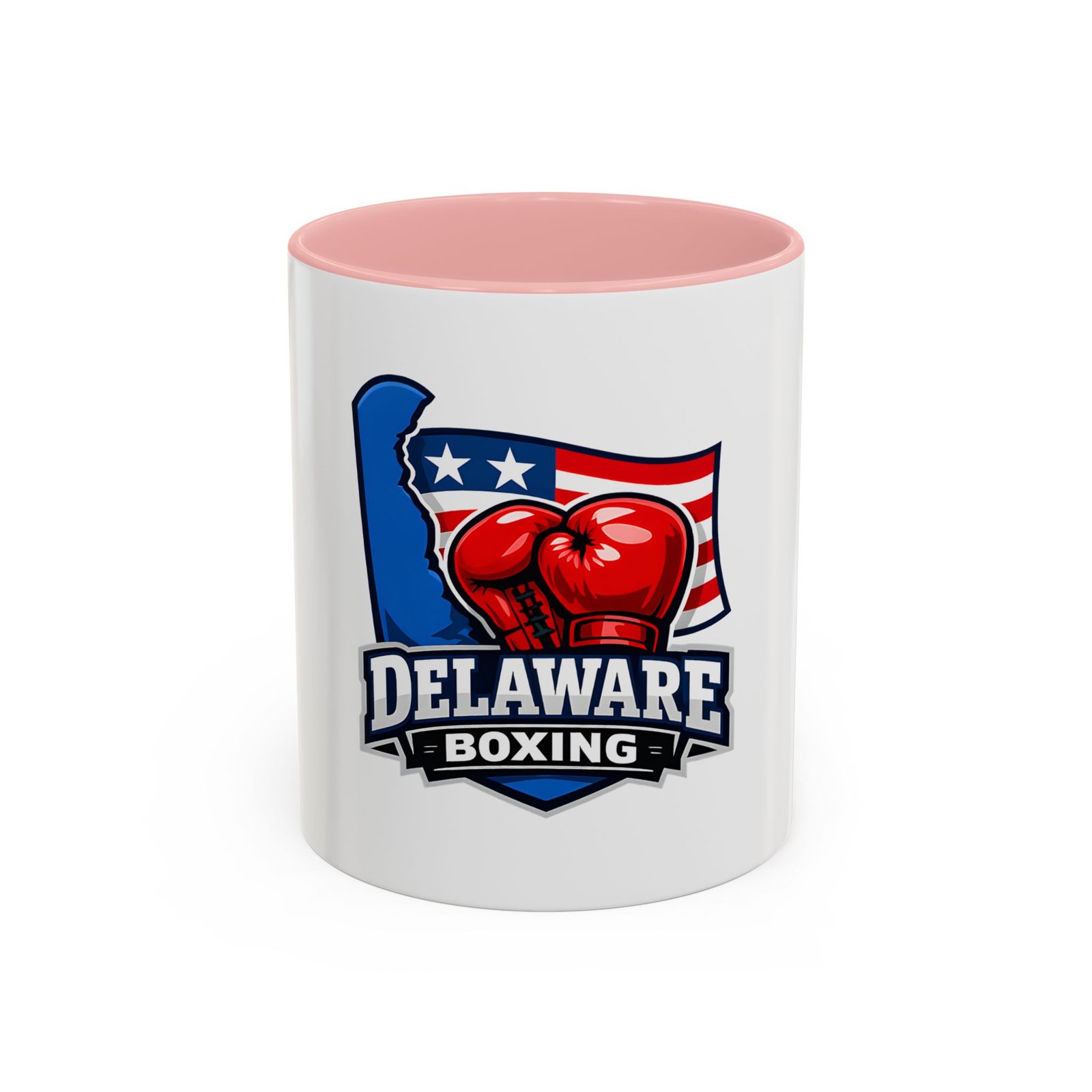 Delaware Boxing Coffee Mug — 11/15oz Accent Mug with American Flag & Boxing Gloves - Image 9