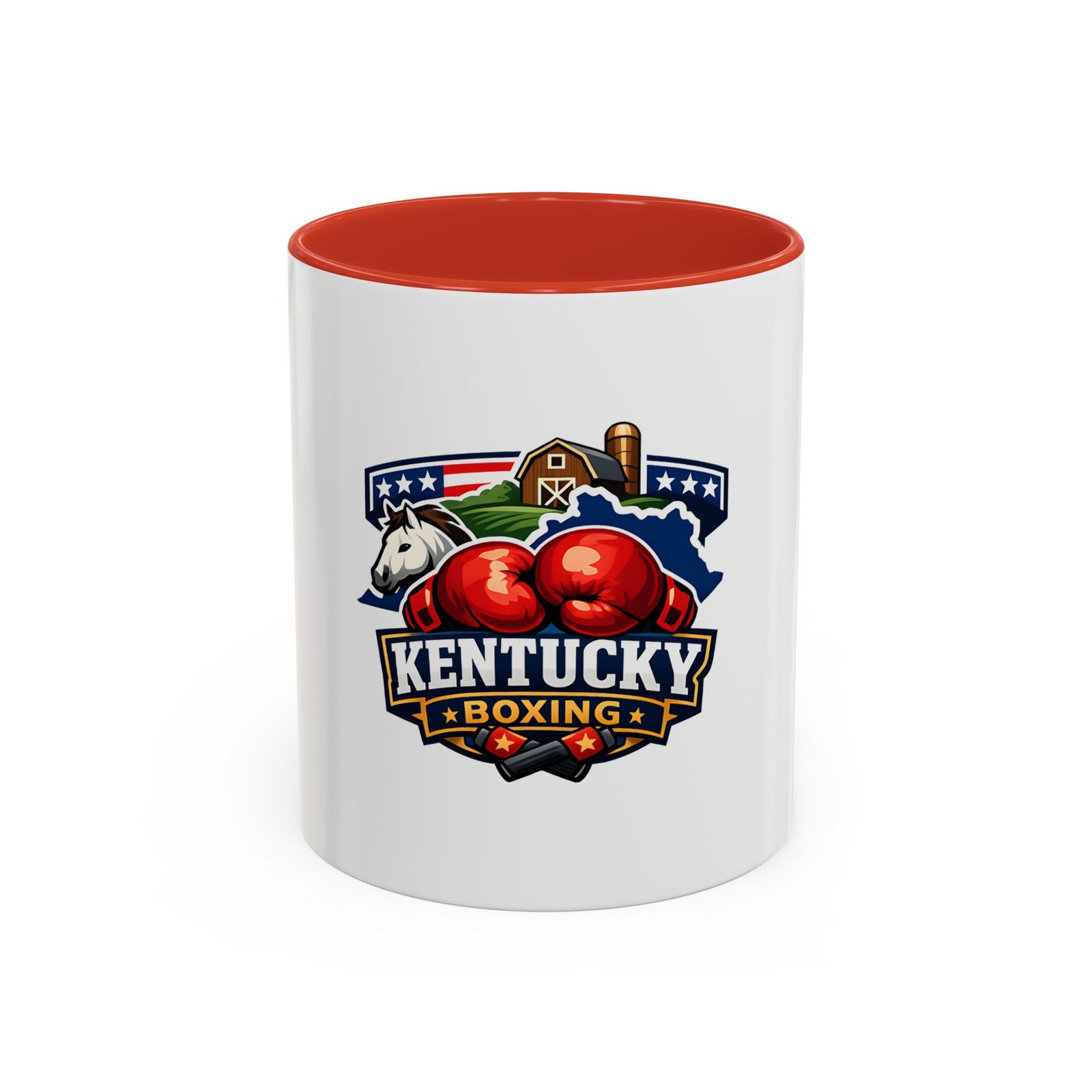 Kentucky Boxing Coffee Mug — State Pride Boxing Logo Accent Mug (11/15 oz) - Image 13