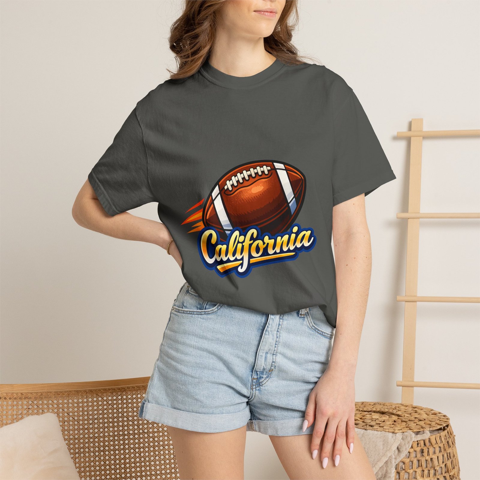 California Football T-Shirt — Vintage Style Gridiron Tee - Image 32